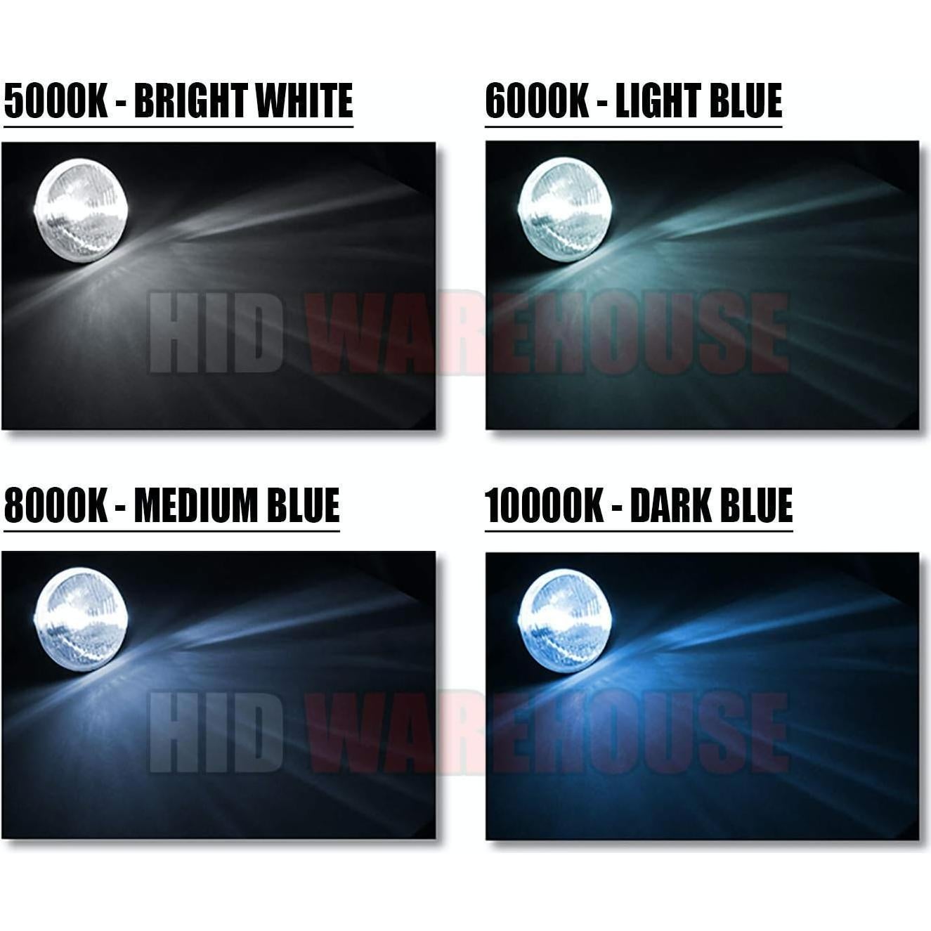 Bombillas Xenón H7 6000K Azul Claro HID-Warehouse (1 Par)