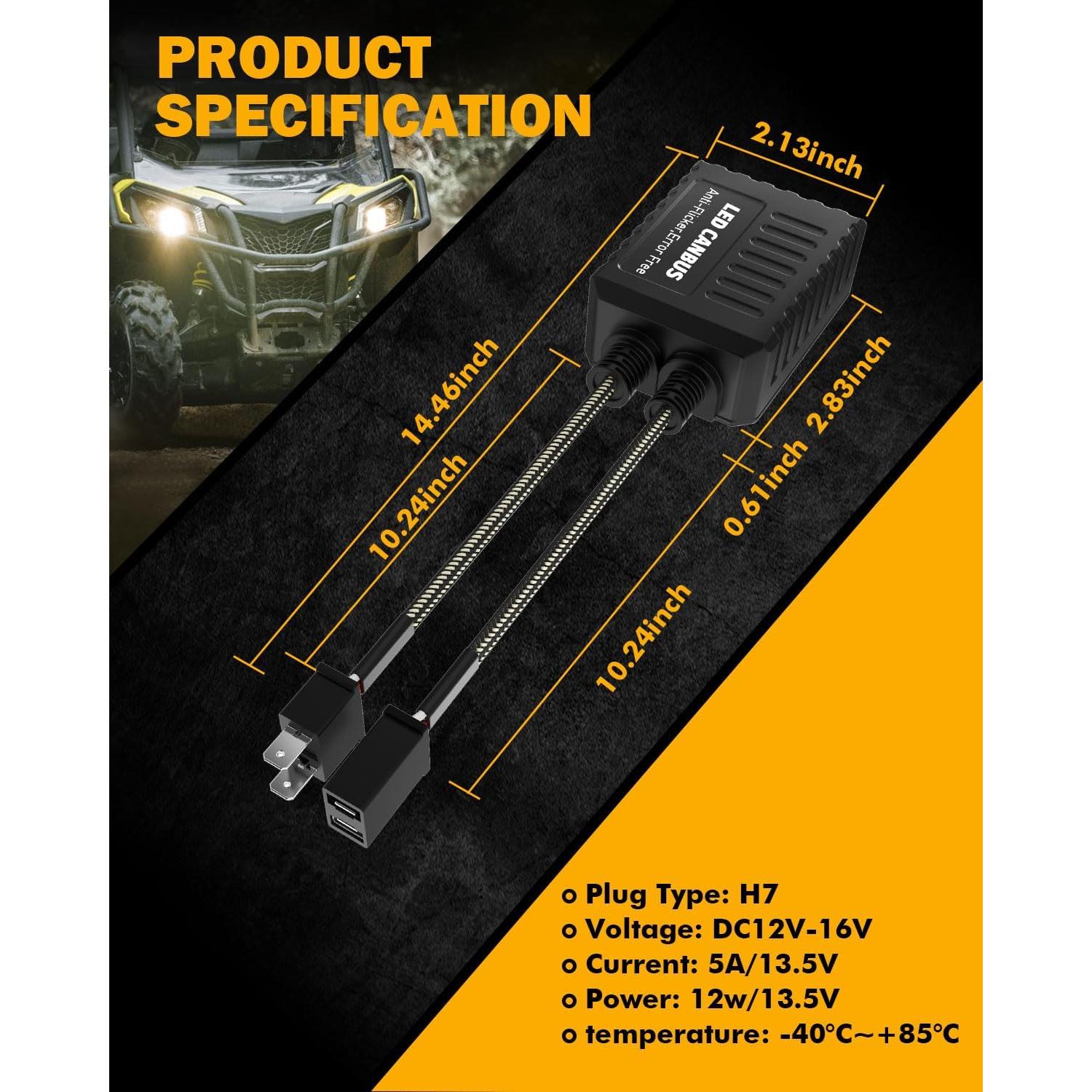 Decodificador Canbus Auxbeam C20 H7 para Luces de Niebla