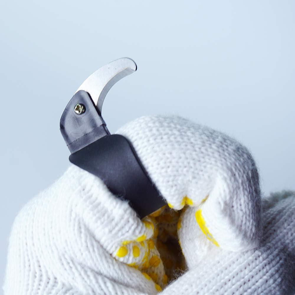 Cuchillo de Dedo de Seguridad TOGRAND 2Pcs 2cm Negro