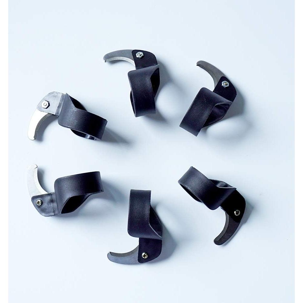 Cuchillo de Dedo de Seguridad TOGRAND 2Pcs 2cm Negro