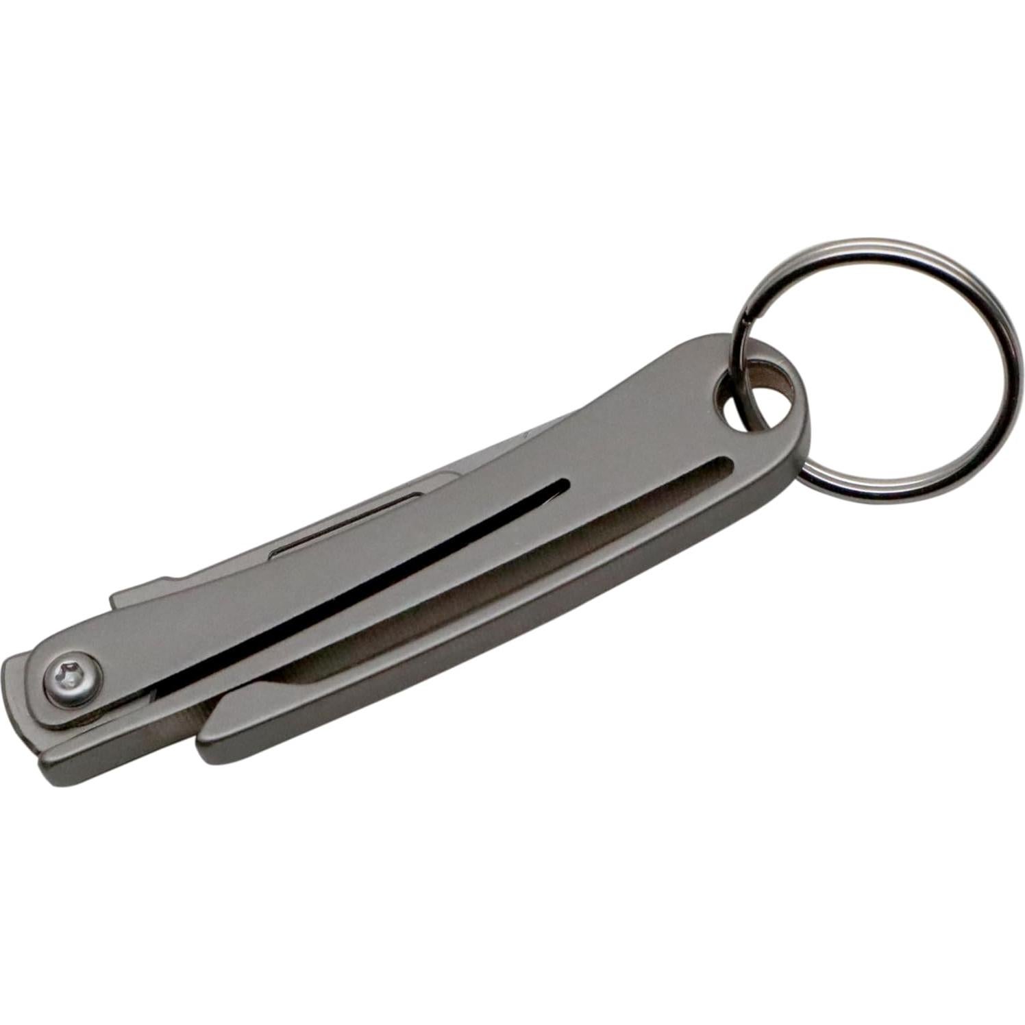 Cuchillo de Llavero Plegable outROAR Gear Titanio 10 Hojas