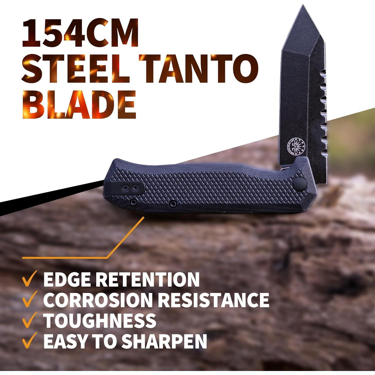 Cuchillo táctico Off-Grid Viper V2 9.53 cm acero 154CM