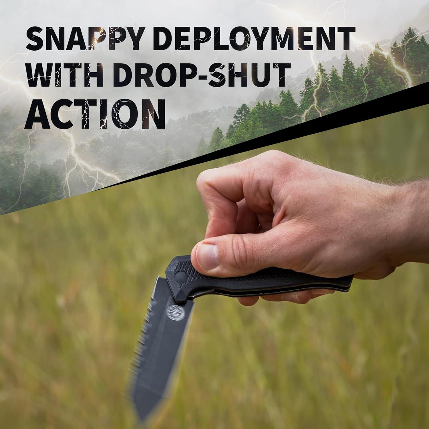 Cuchillo táctico Off-Grid Viper V2 9.53 cm acero 154CM