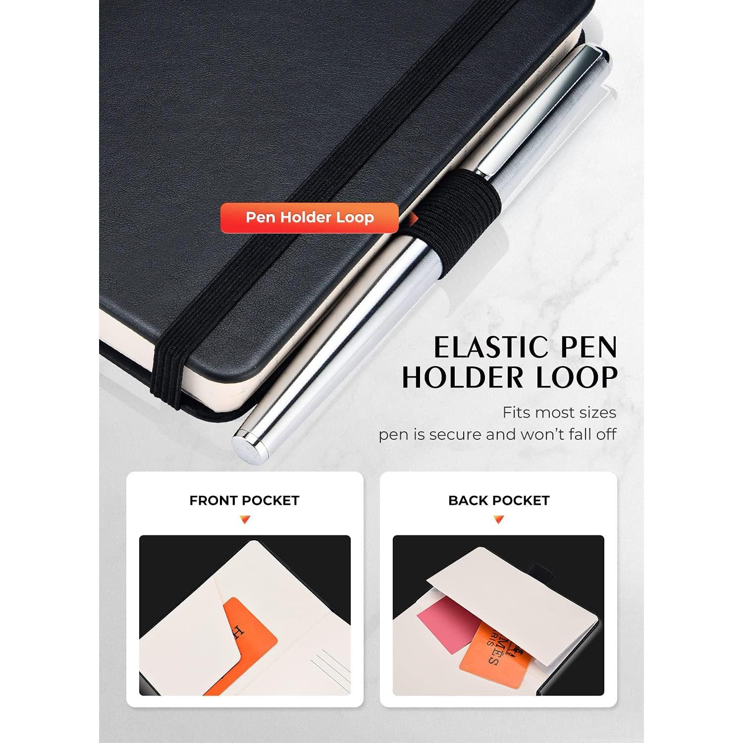 Cuaderno de Bolsillo AISBUGUR 2 Paquetes 320 Páginas Negro