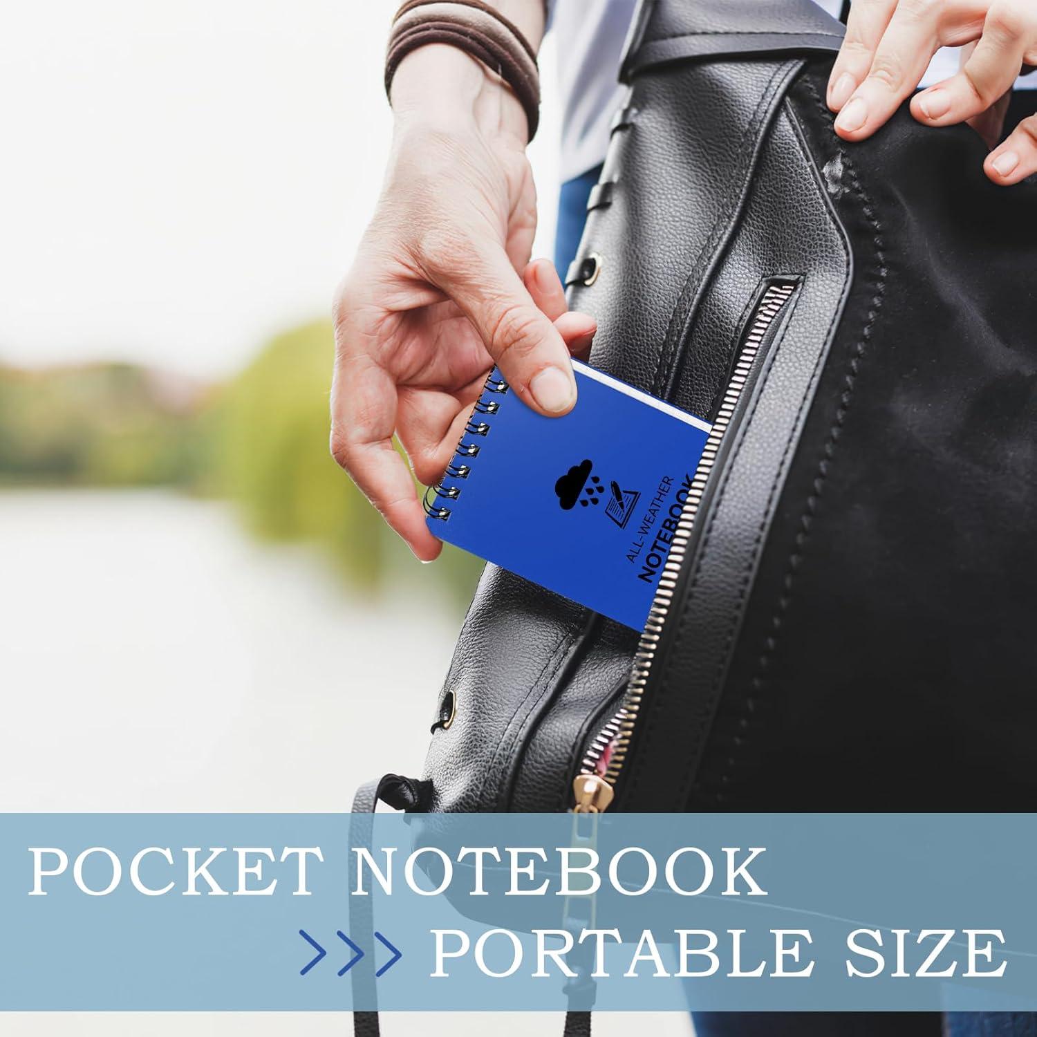 Paquete de 6 Cuadernos Impermeables COIDEA 7.6x12.7 cm