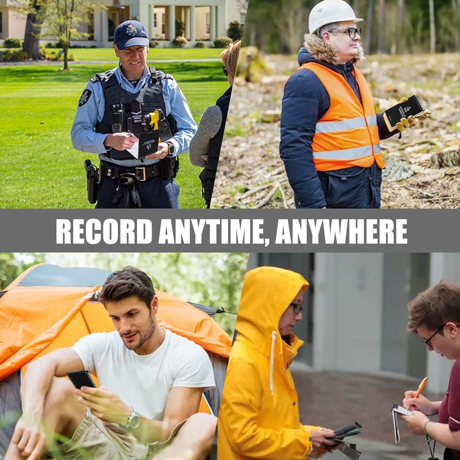 Bloc de Notas Impermeable AZUREAL 6 Piezas 7.62x12.7cm