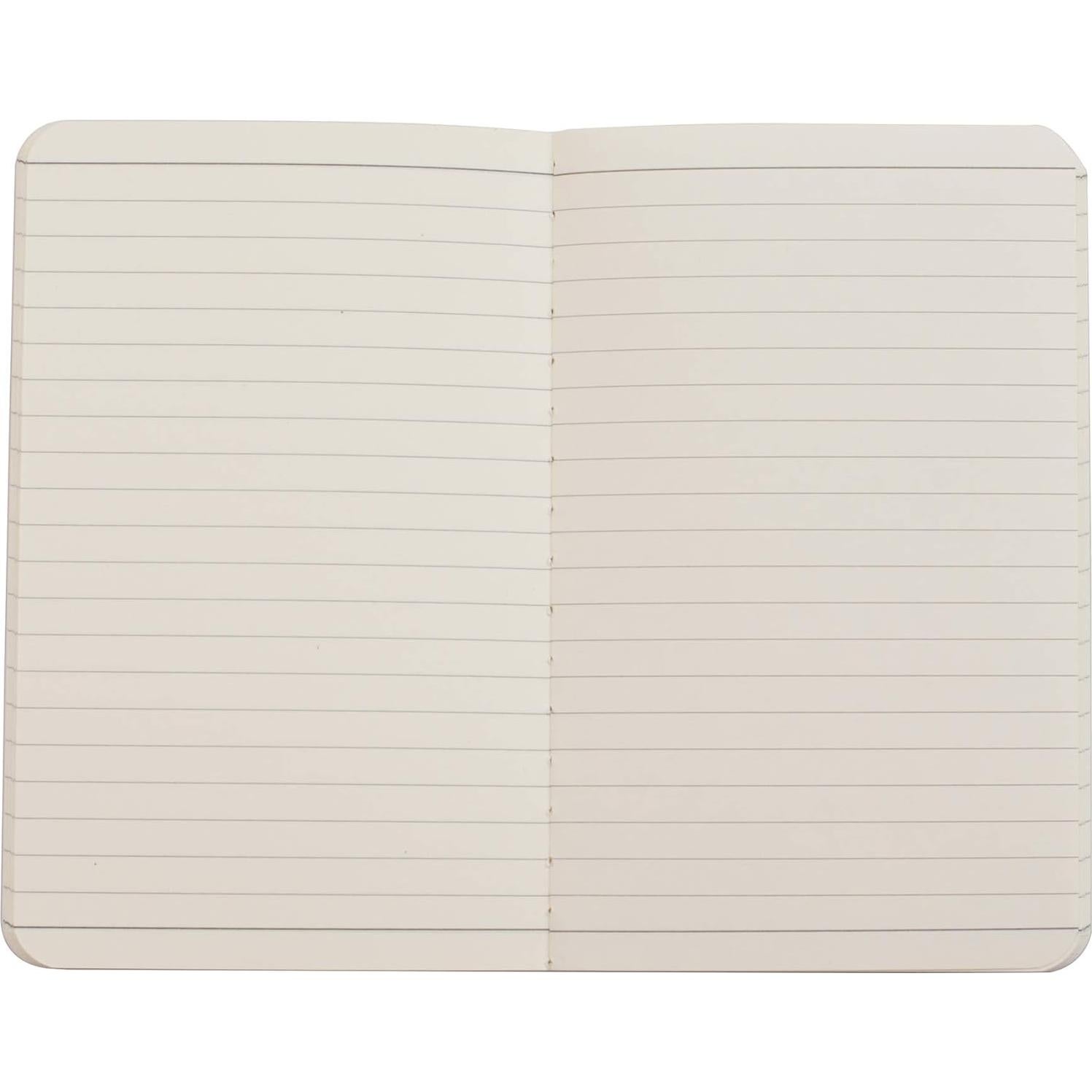 Cuaderno de bolsillo TWONE A6, 6 unidades, tapa blanda negra