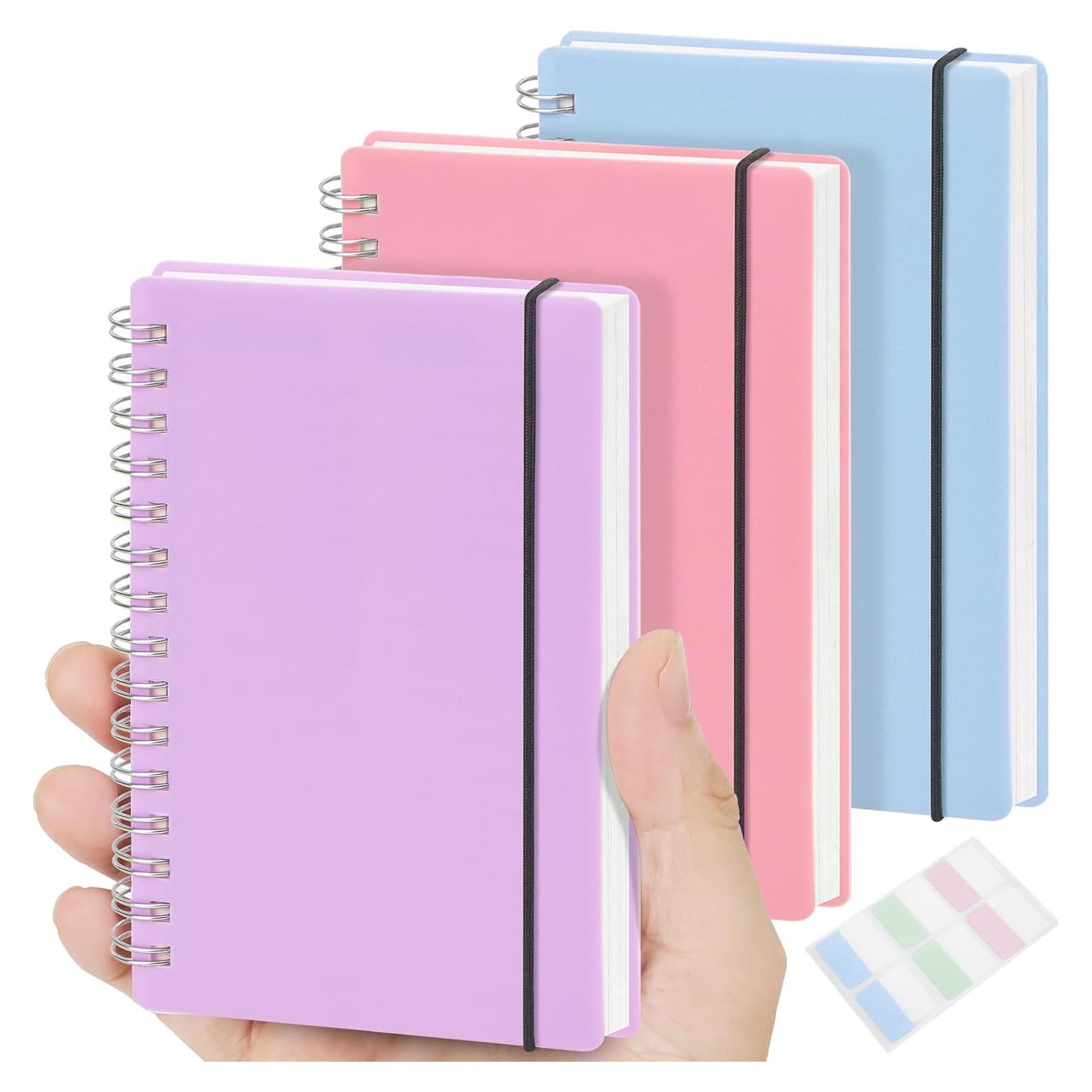 Paquete de 3 Cuadernos Espirales MSTONAL 10.9x14.5cm Rayados