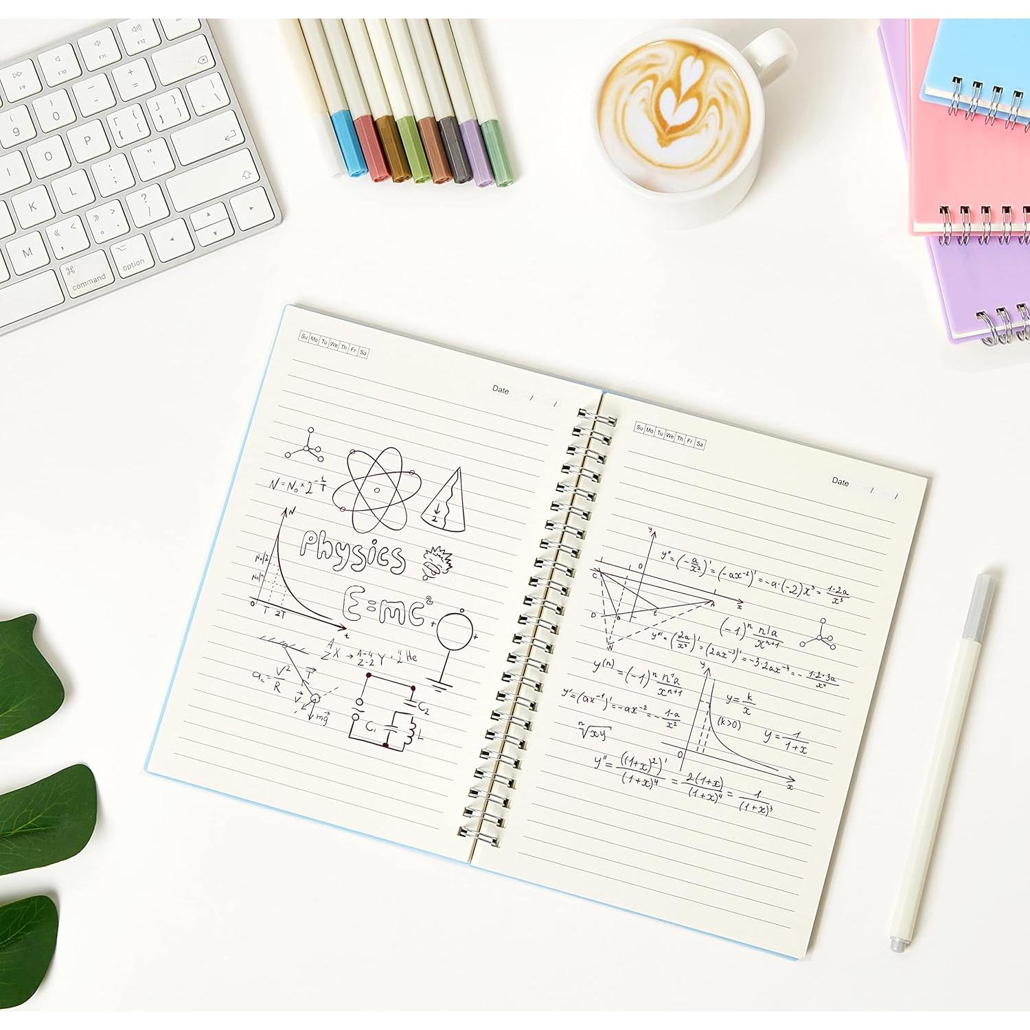 Paquete de 3 Cuadernos Espirales MSTONAL 10.9x14.5cm Rayados