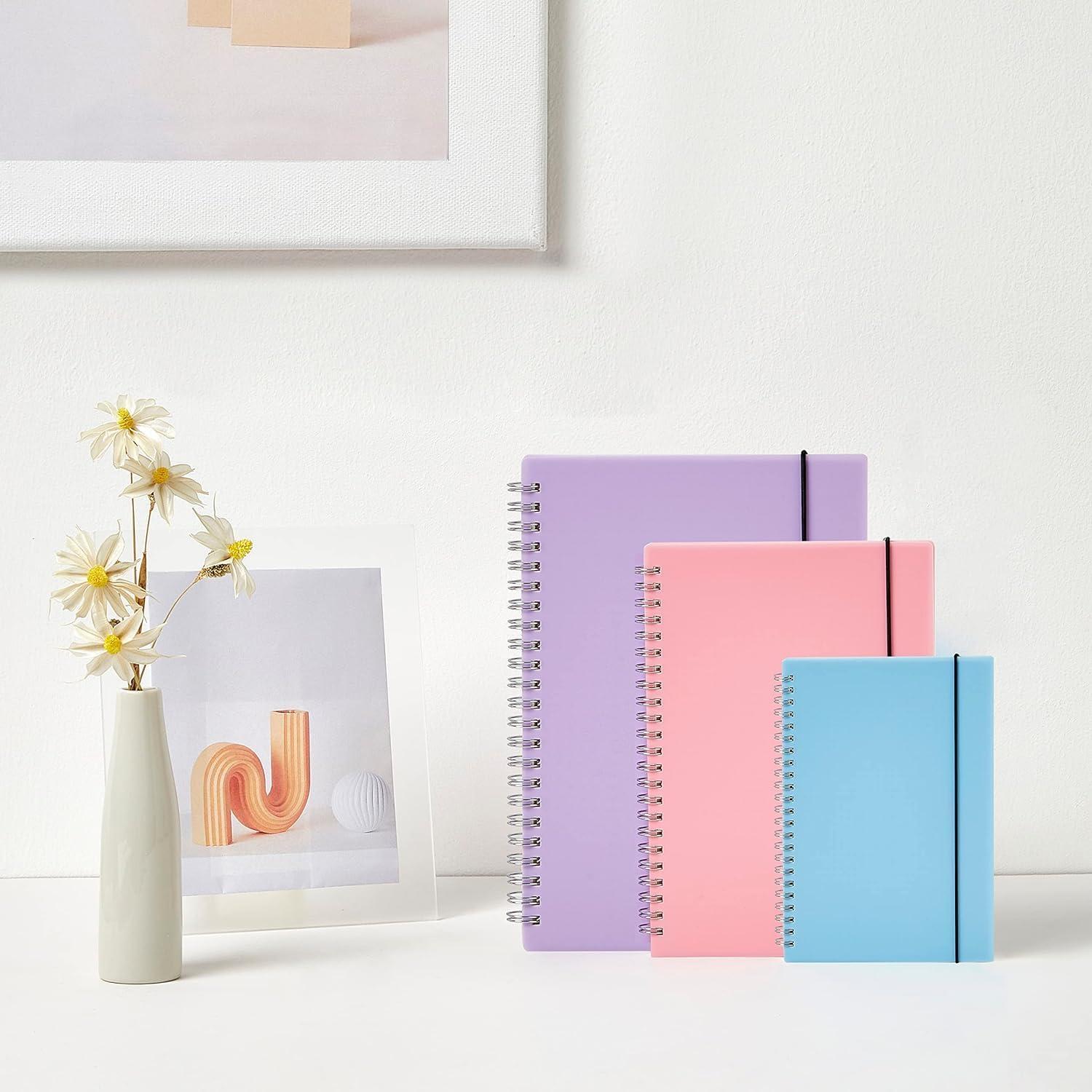 Paquete de 3 Cuadernos Espirales MSTONAL 10.9x14.5cm Rayados