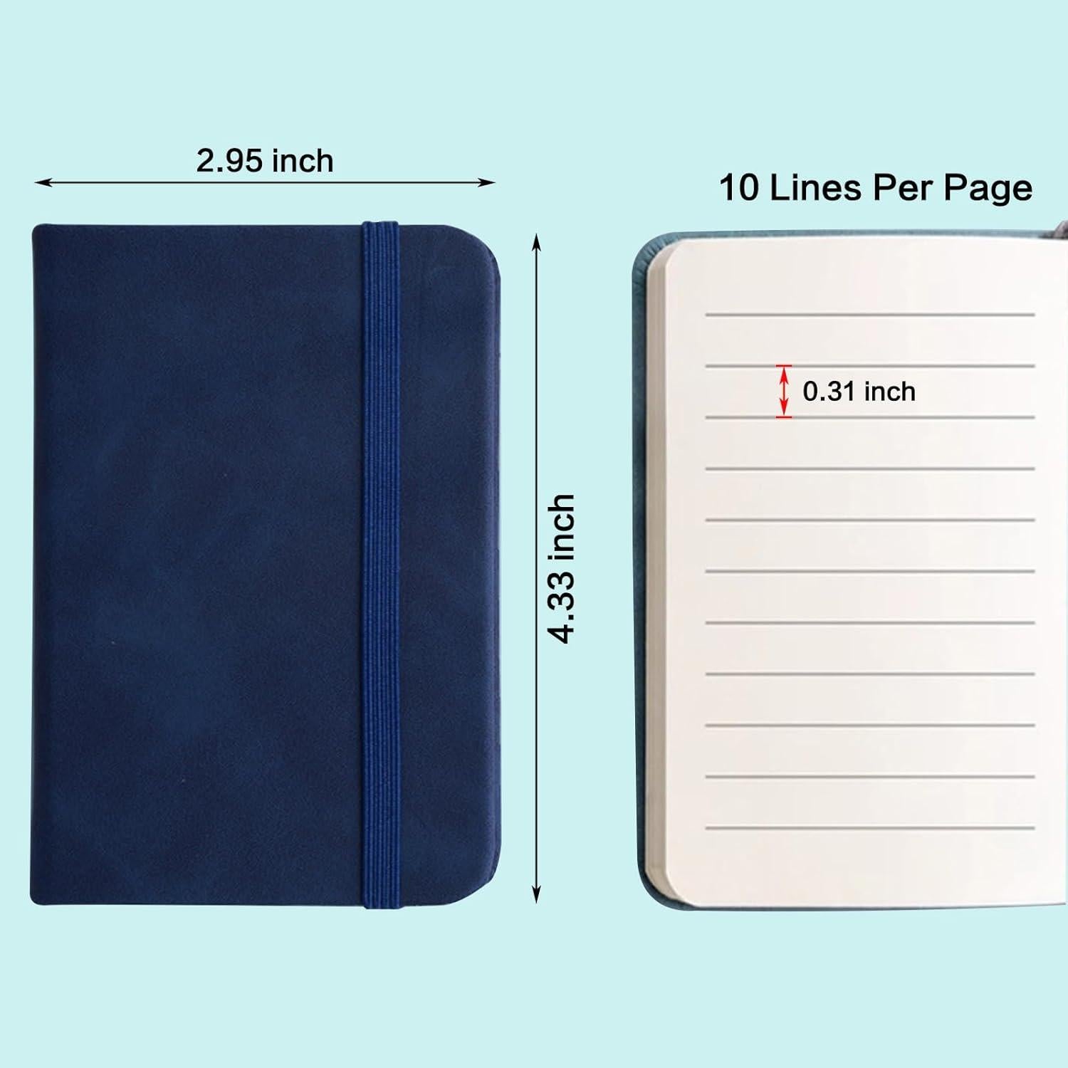 Paquete de 4 Cuadernos de Bolsillo Gorofit 800 Páginas Rayadas