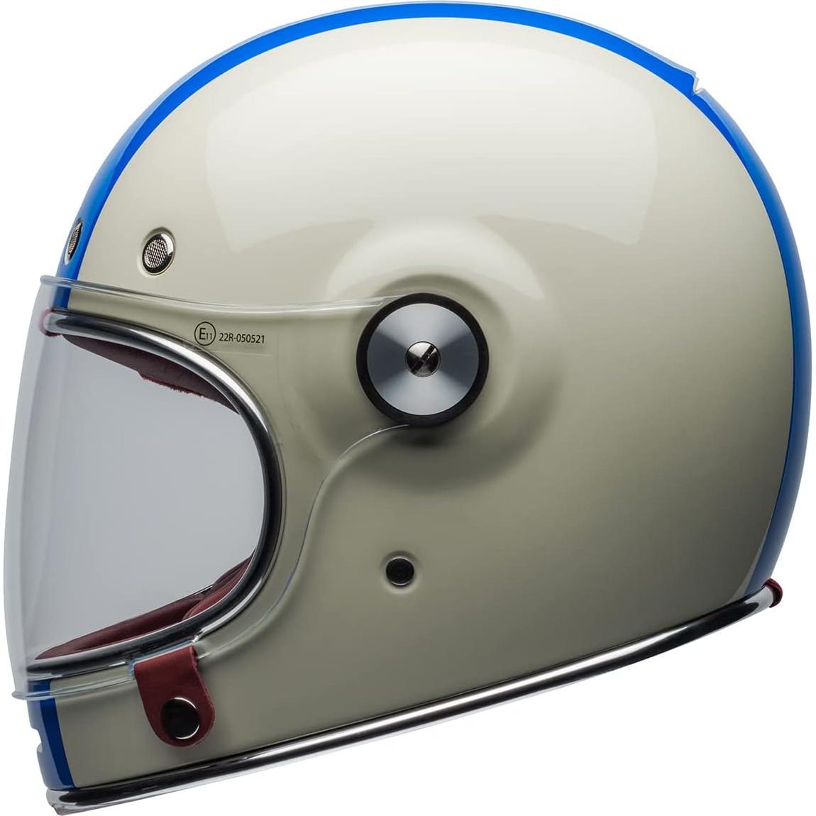 Casco BELL Bullitt Comando Blanco Vintage Rojo Azul Pequeño