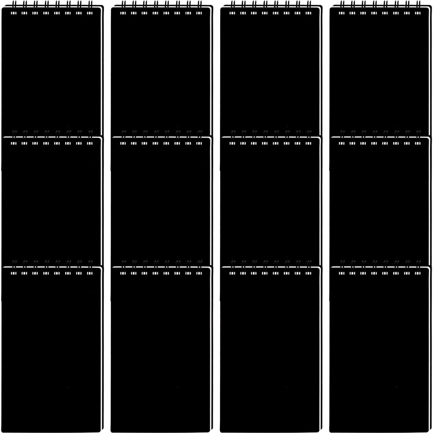 Paquete de 12 cuadernos espirales Wavamawa 3x5 cm rayados