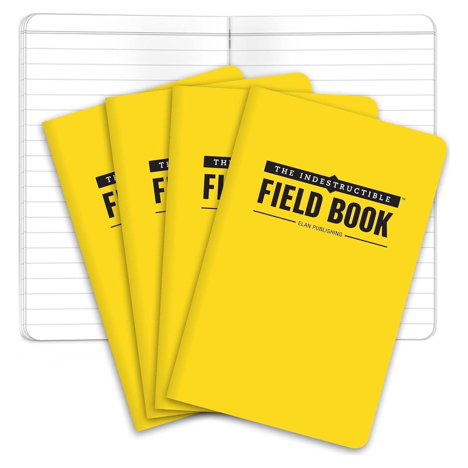 Cuaderno de Campo Indestructible Elan Publishing 4 Piezas 8.9x14cm
