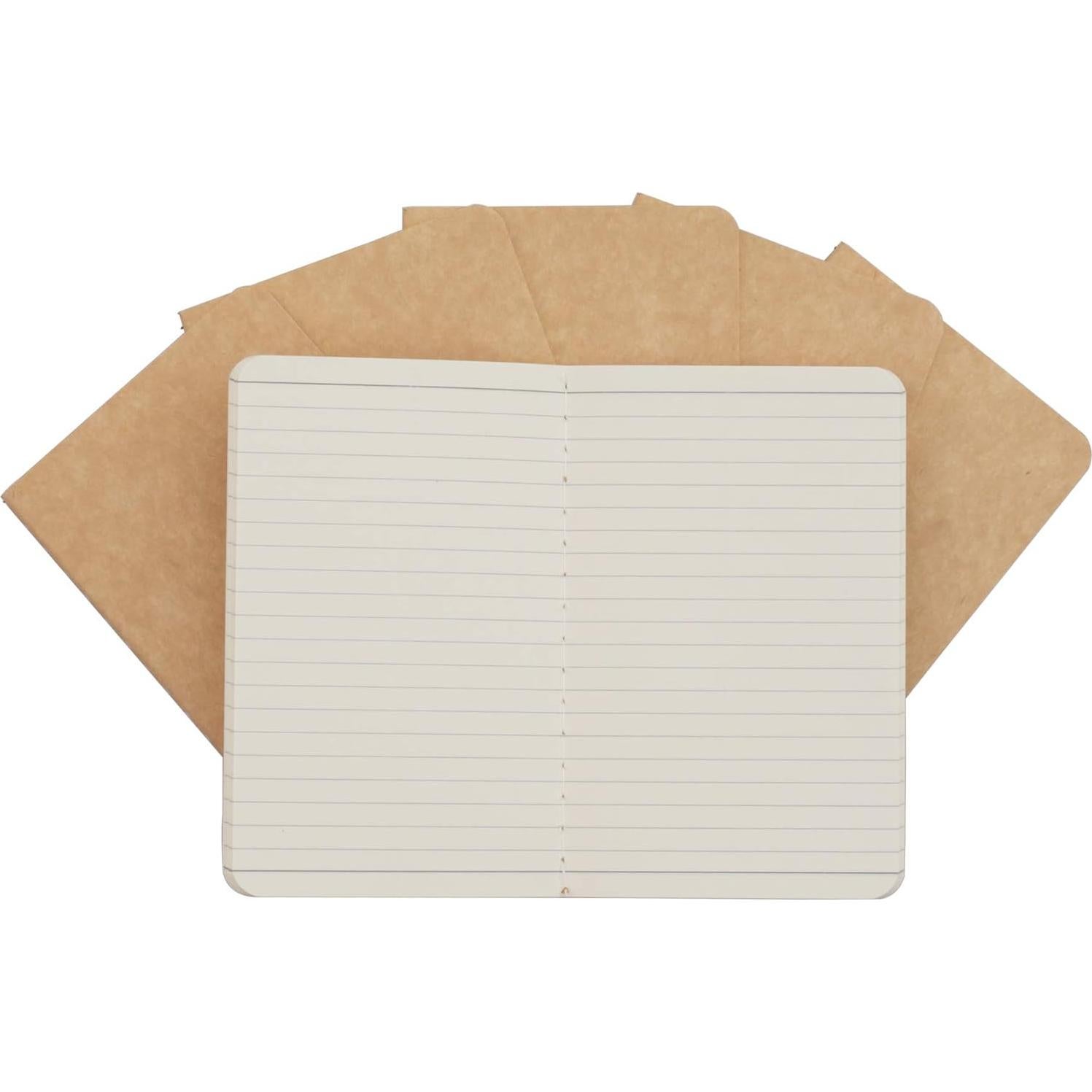 Cuaderno de bolsillo TWONE, 6 mini cuadernos 8.9x14 cm rayados