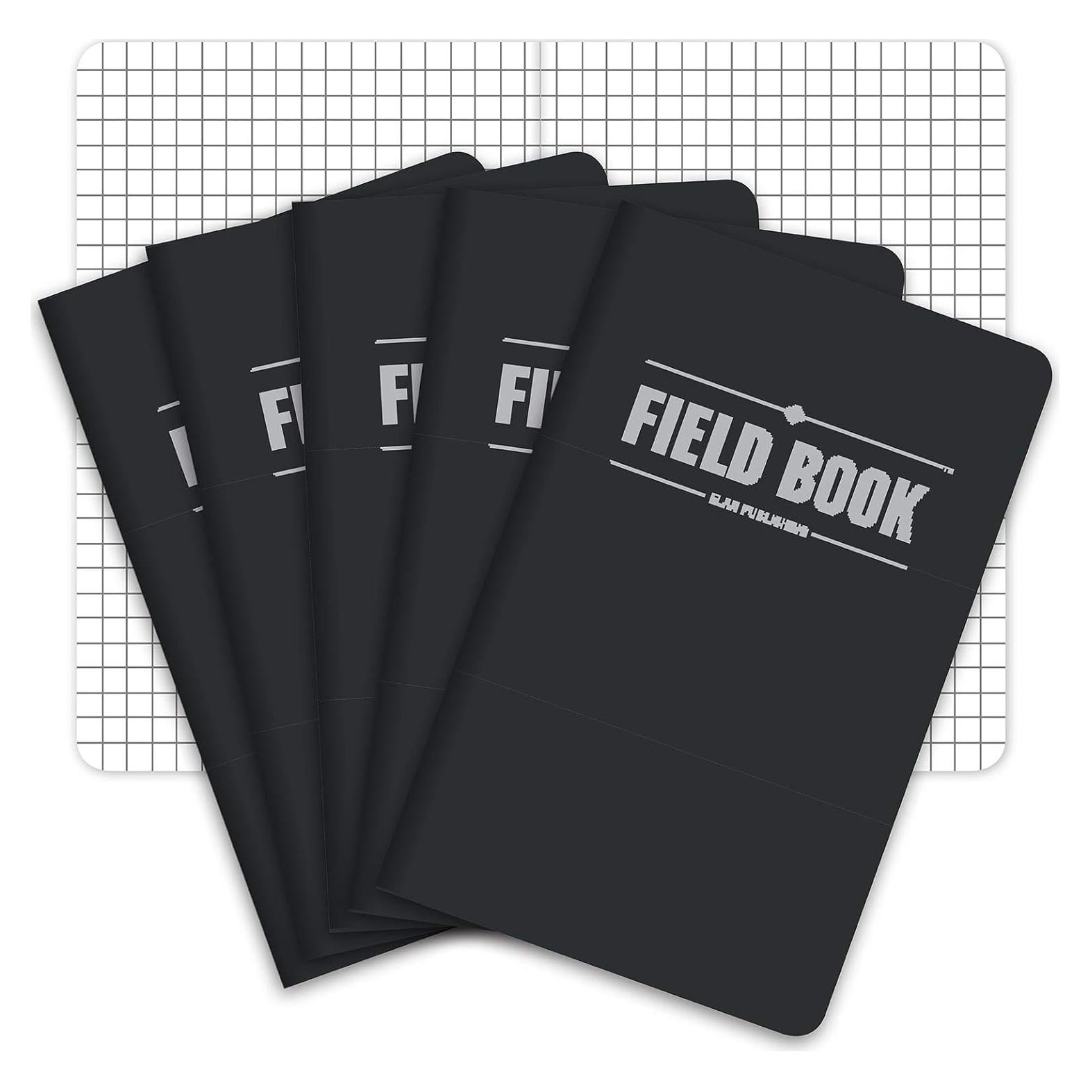 Cuaderno de Campo Elan Publishing - 5 unidades - Negro - 48 Páginas