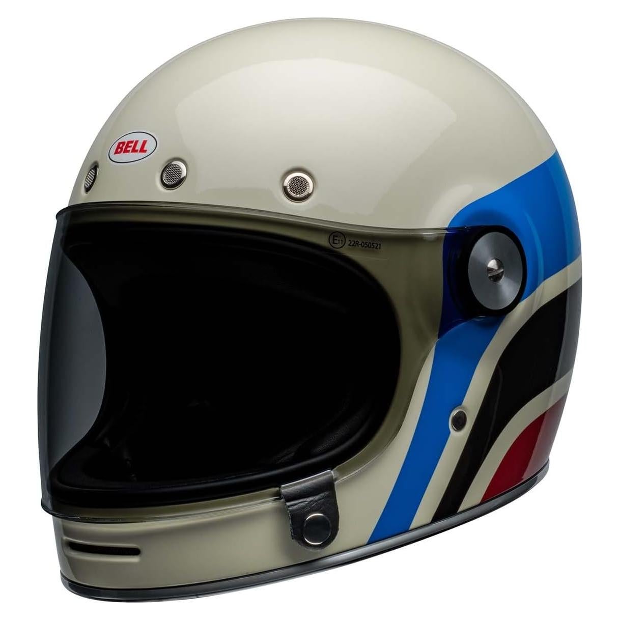 Casco Bullitt BELL Speedway Gloss Vintage Blanco/Azul P