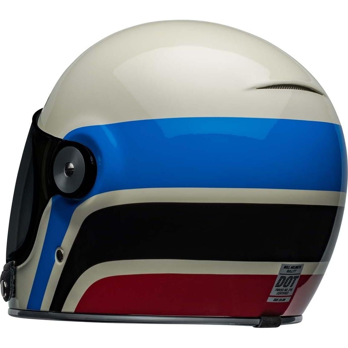 Casco Bullitt BELL Speedway Gloss Vintage Blanco/Azul P
