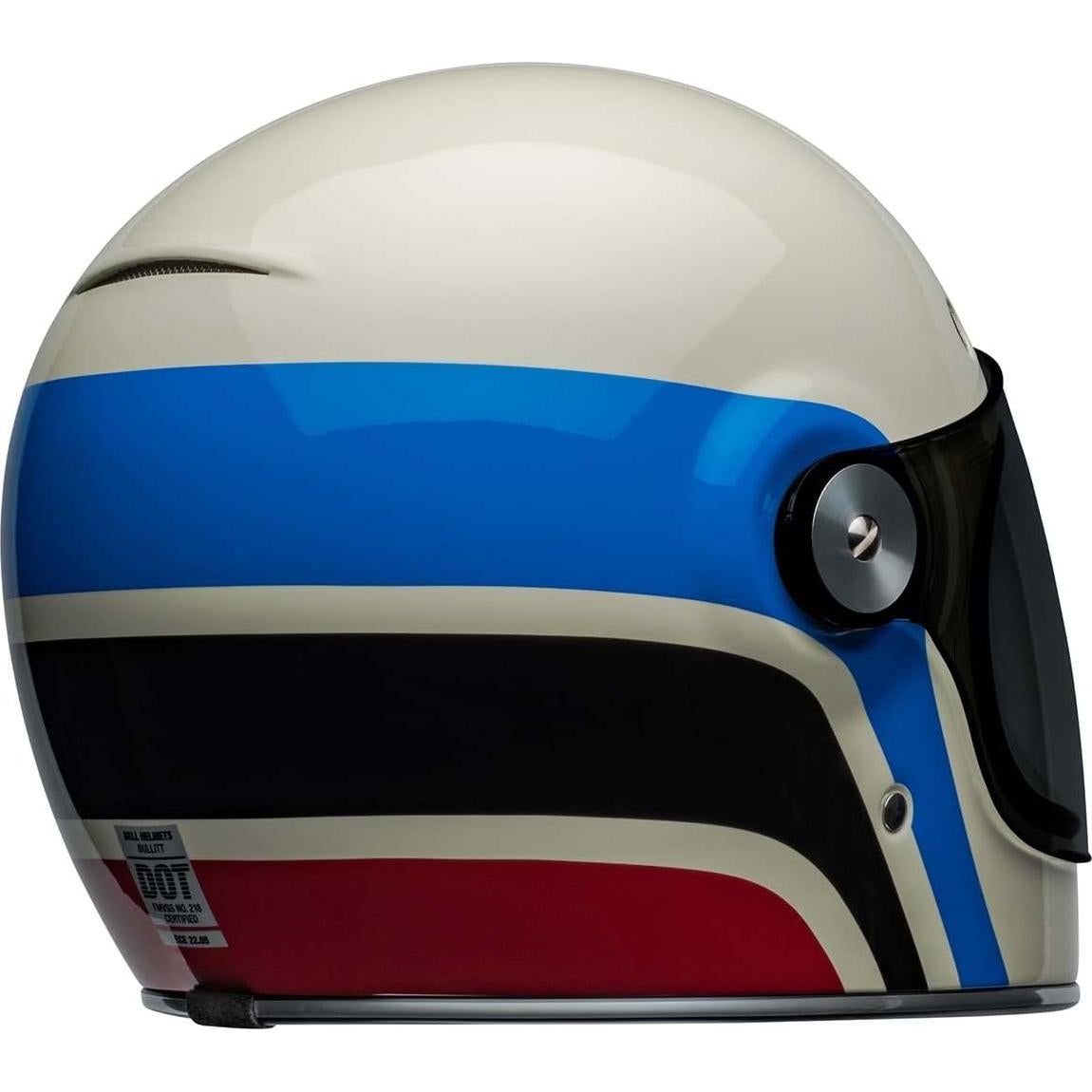 Casco Bullitt BELL Speedway Gloss Vintage Blanco/Azul P