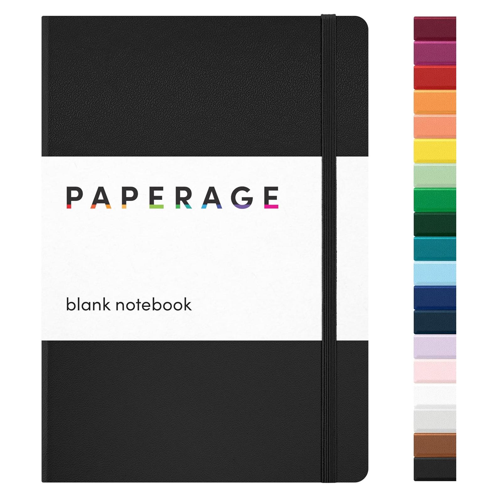 Cuaderno en Blanco PAPERAGE 160 Páginas 14.2x20.3cm Tapa Dura