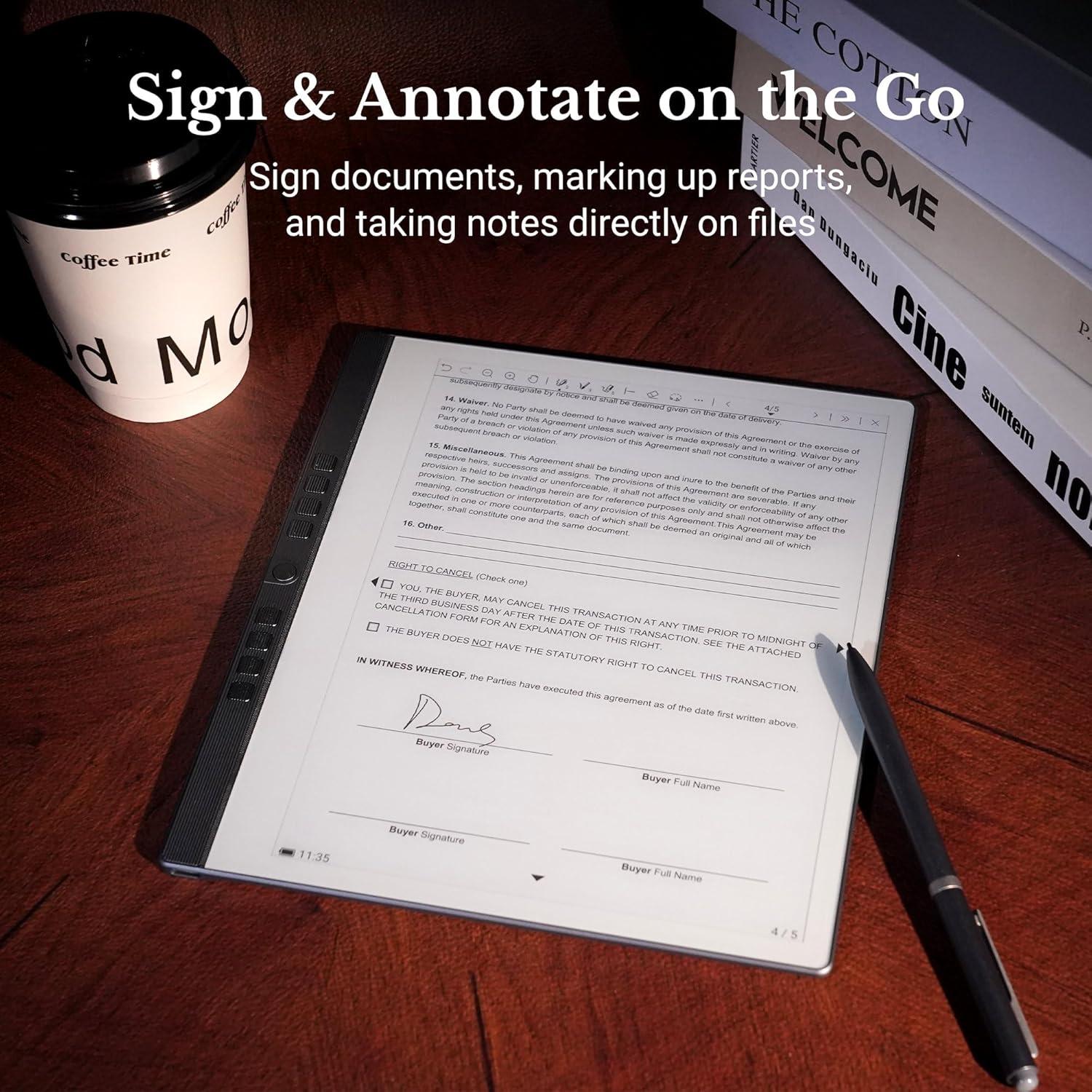 Tableta de Escritura Digital Penstar eNote 10.3" con Lápiz B5