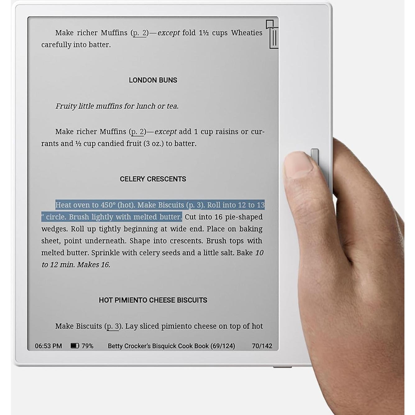 Tablet BOOX Go 7" E Ink 4G 64GB Pantalla Color Luz Frontal