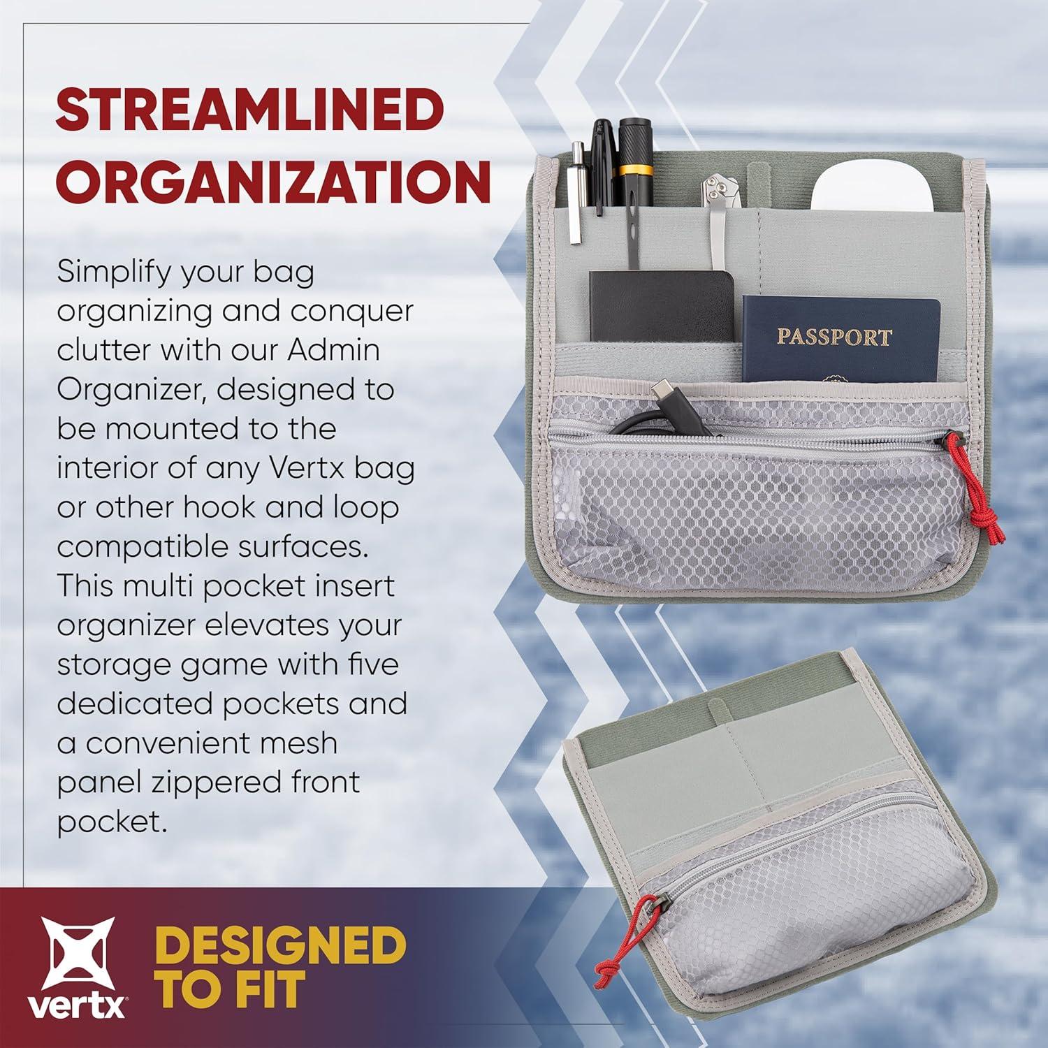 Organizador Administrador Vertx para Mochila - 5 Bolsillos