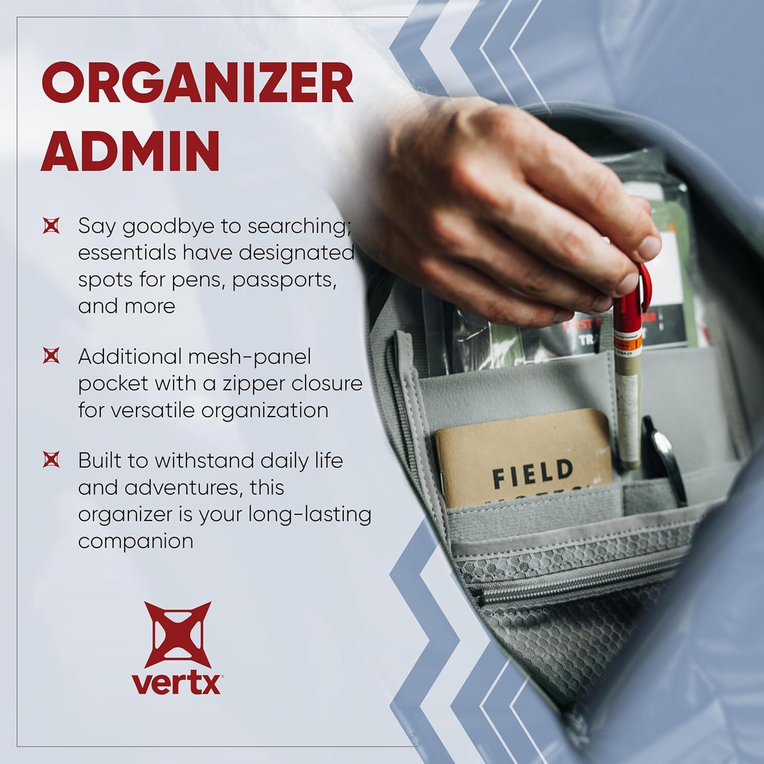 Organizador Administrador Vertx para Mochila - 5 Bolsillos
