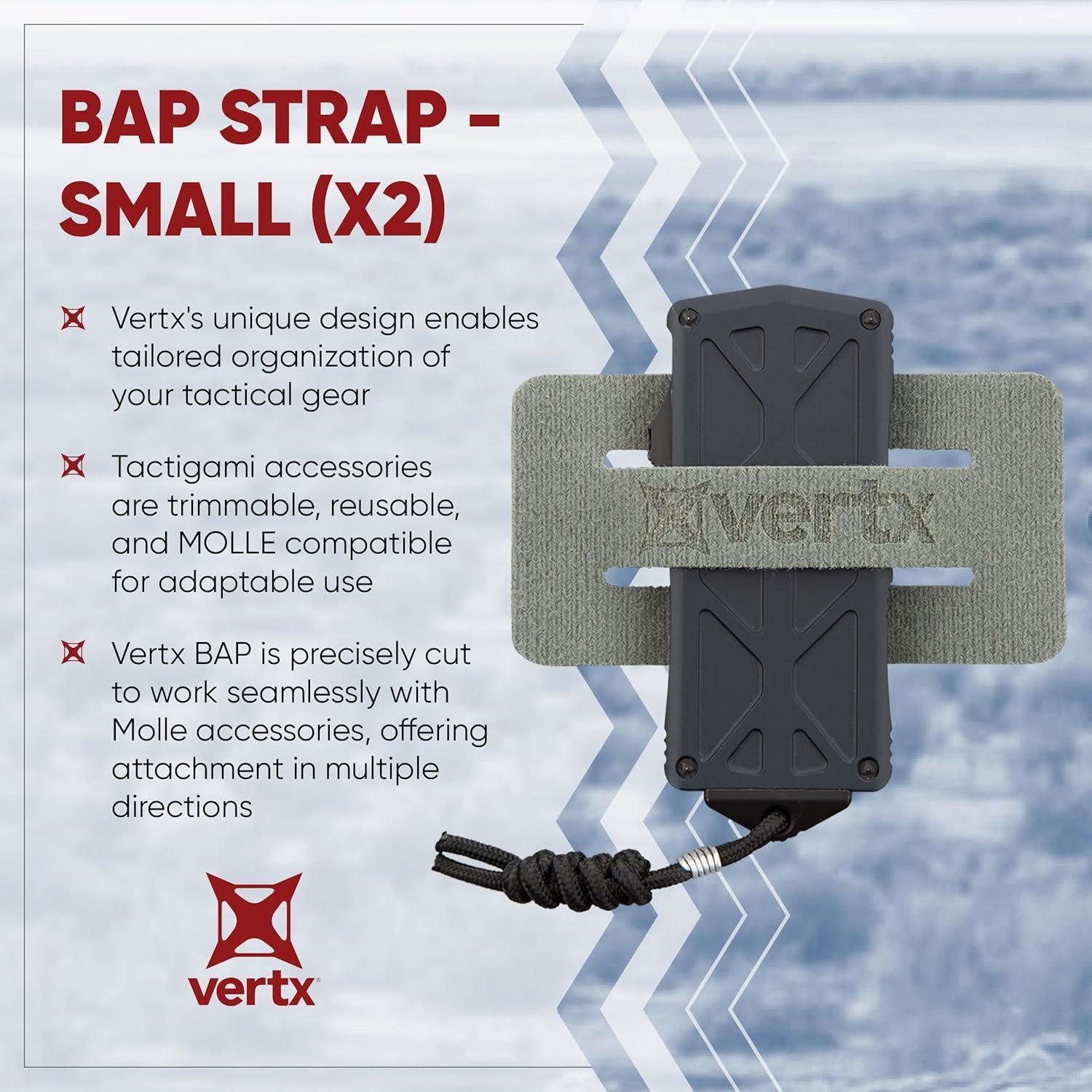 Adaptador de Cinturón Táctico Vertx BAP Negro 2 Paquete