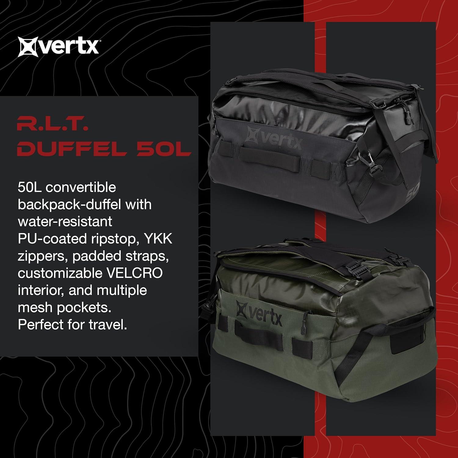 Bolsa de viaje táctica Vertx RLT 50L resistente al agua