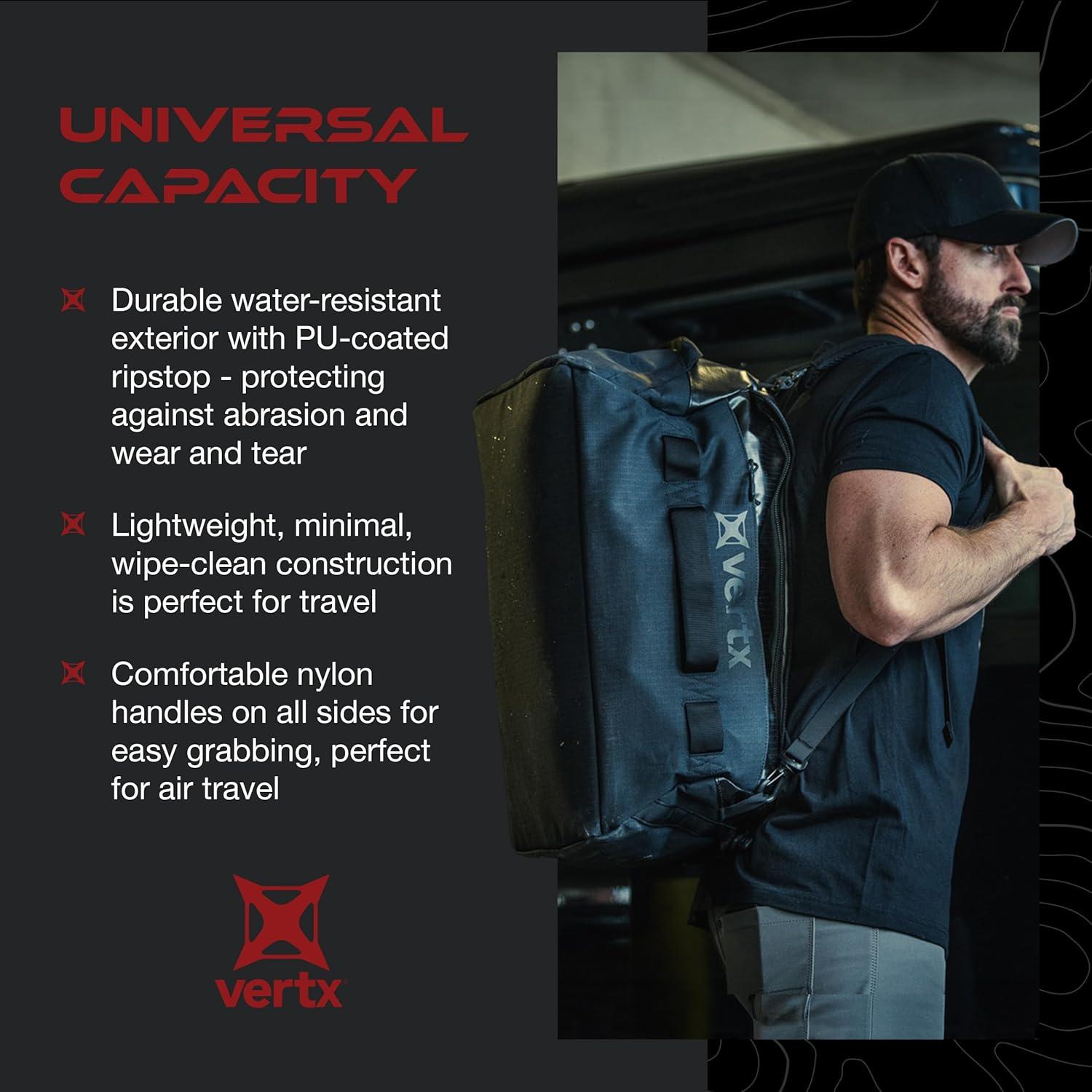 Bolsa de viaje táctica Vertx RLT 50L resistente al agua