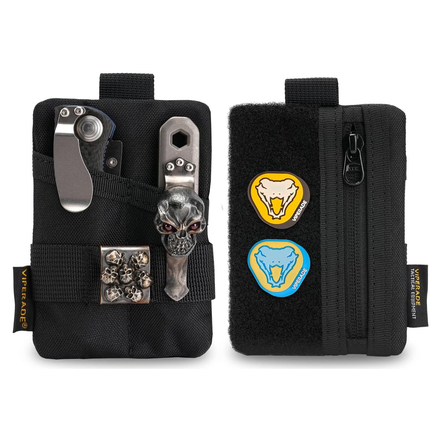 Pouch EDC VIPERADE VE15 Negro Organizador de Bolsillo 11.5x8.1cm