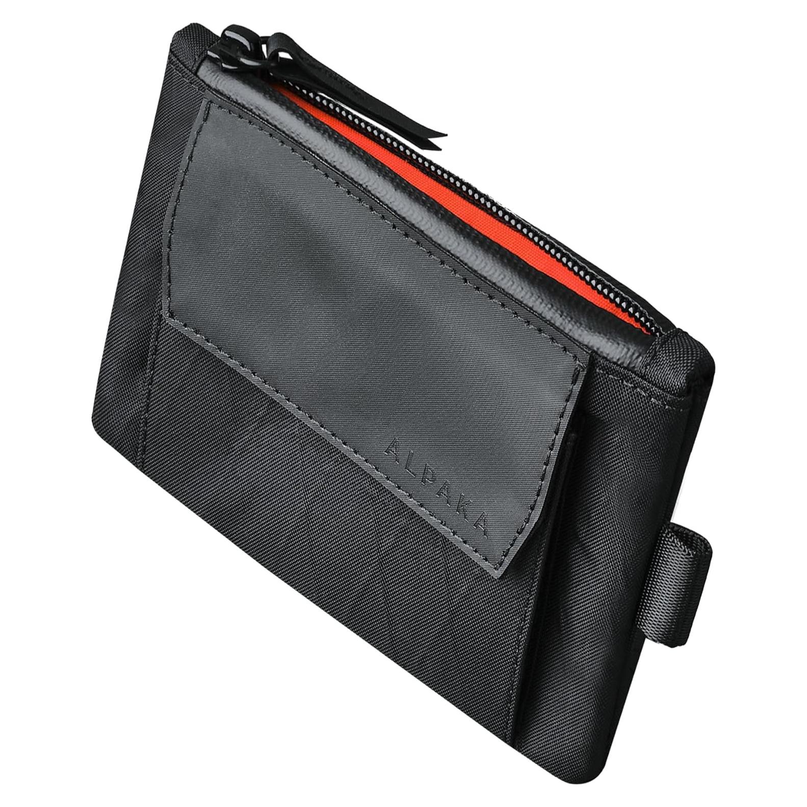 Monedero EDC Compacto ALPAKA Negro con Bloqueo RFID