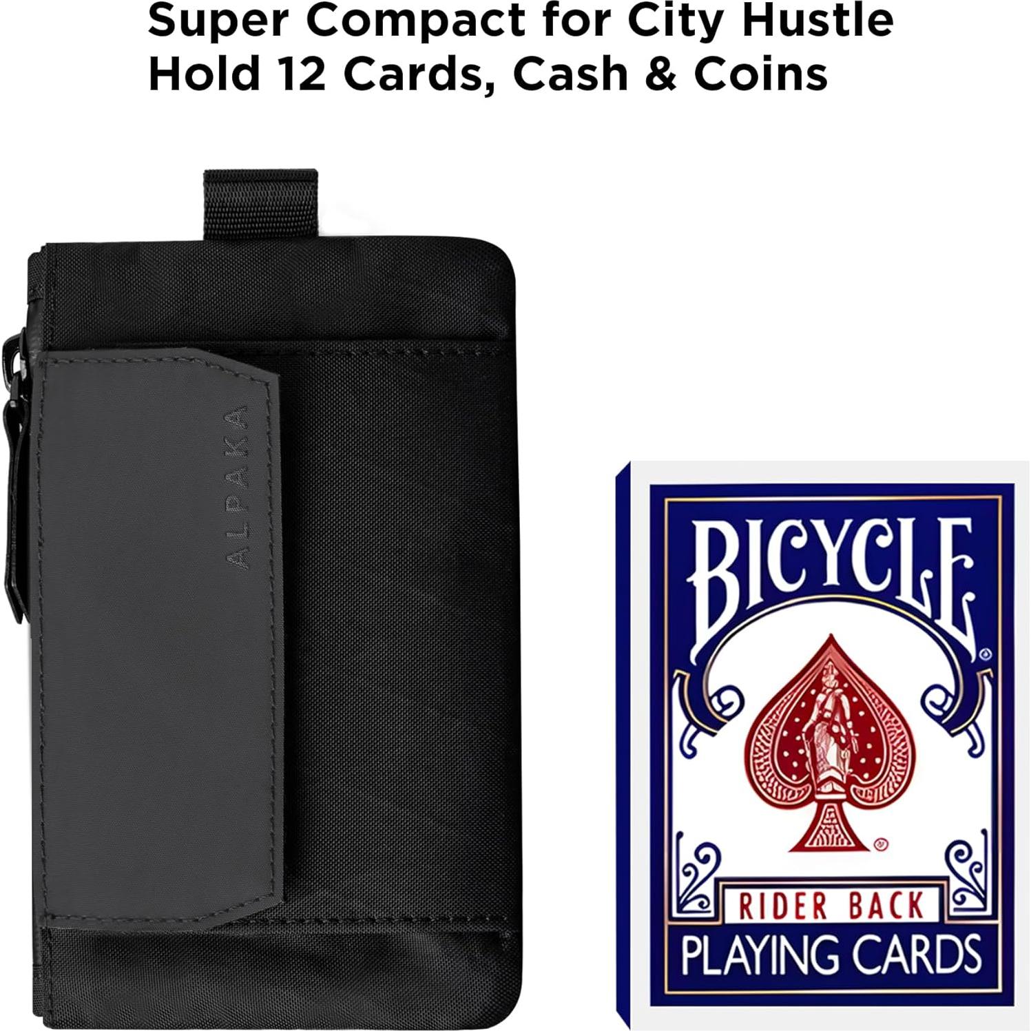 Monedero EDC Compacto ALPAKA Negro con Bloqueo RFID