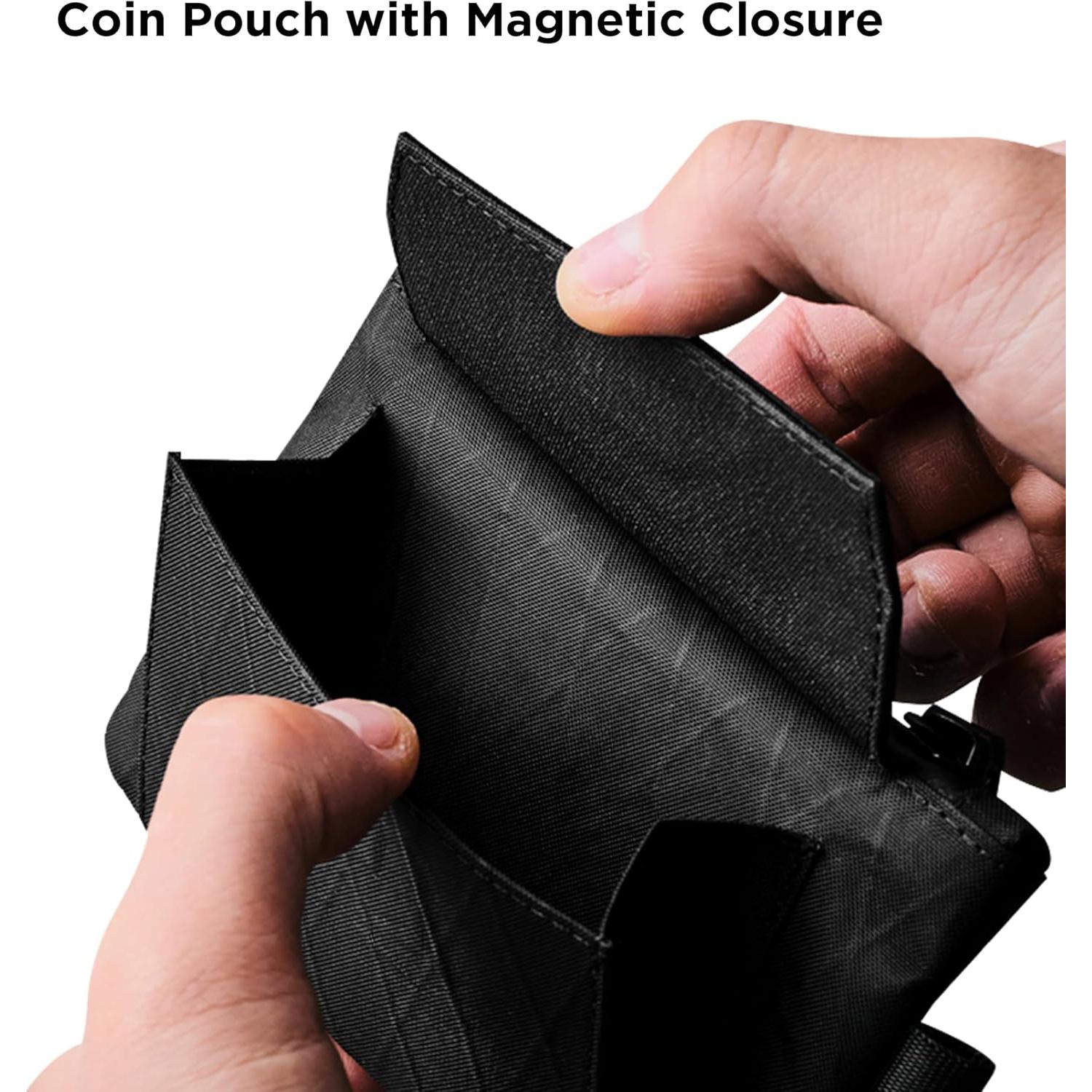 Monedero EDC Compacto ALPAKA Negro con Bloqueo RFID