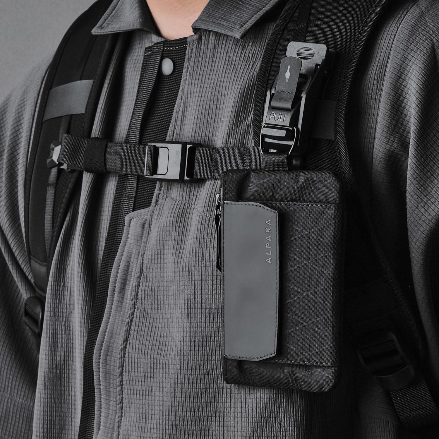 Monedero EDC Compacto ALPAKA Negro con Bloqueo RFID