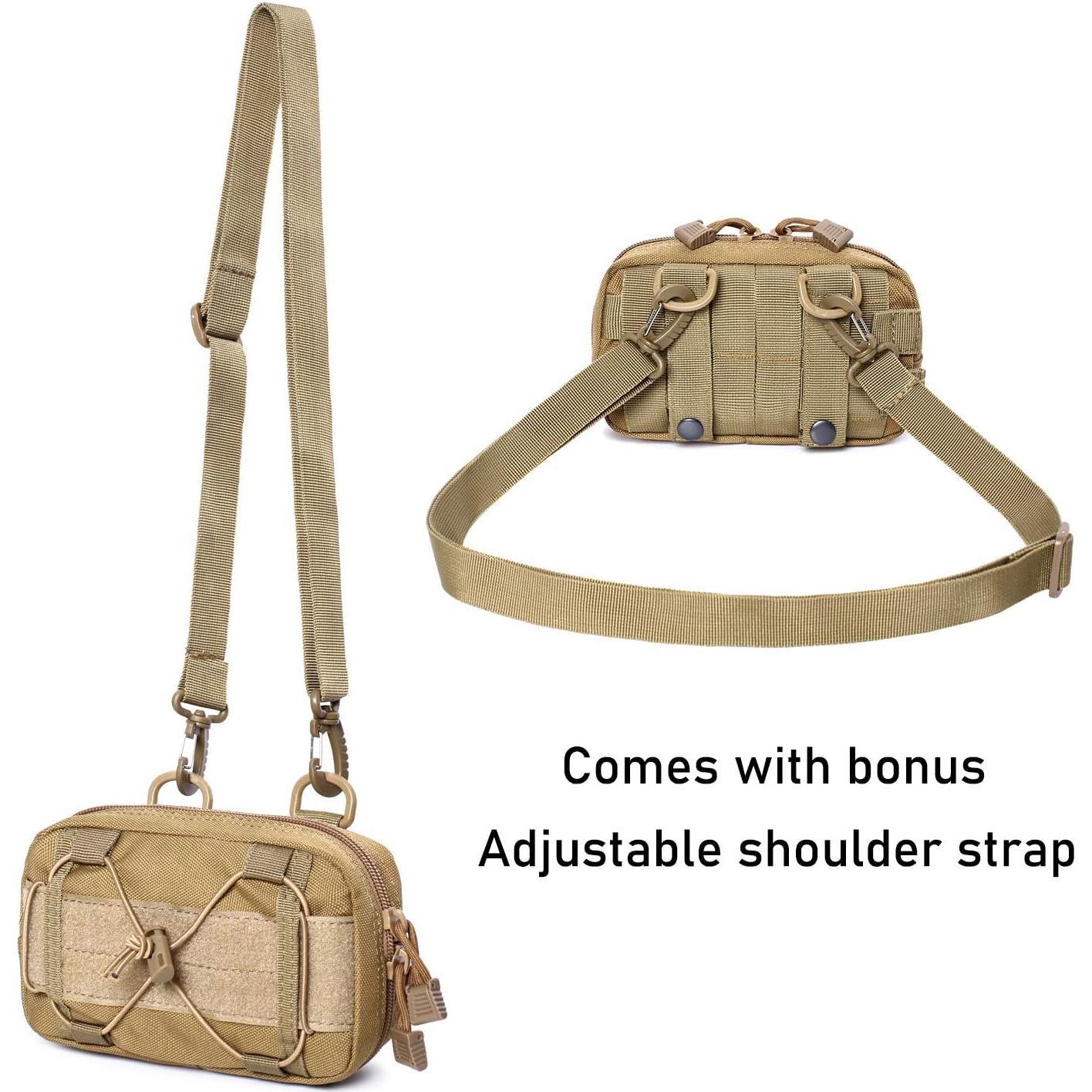 Bolsa Táctica Molle Horizontal Tacticool Verde Militar EDC