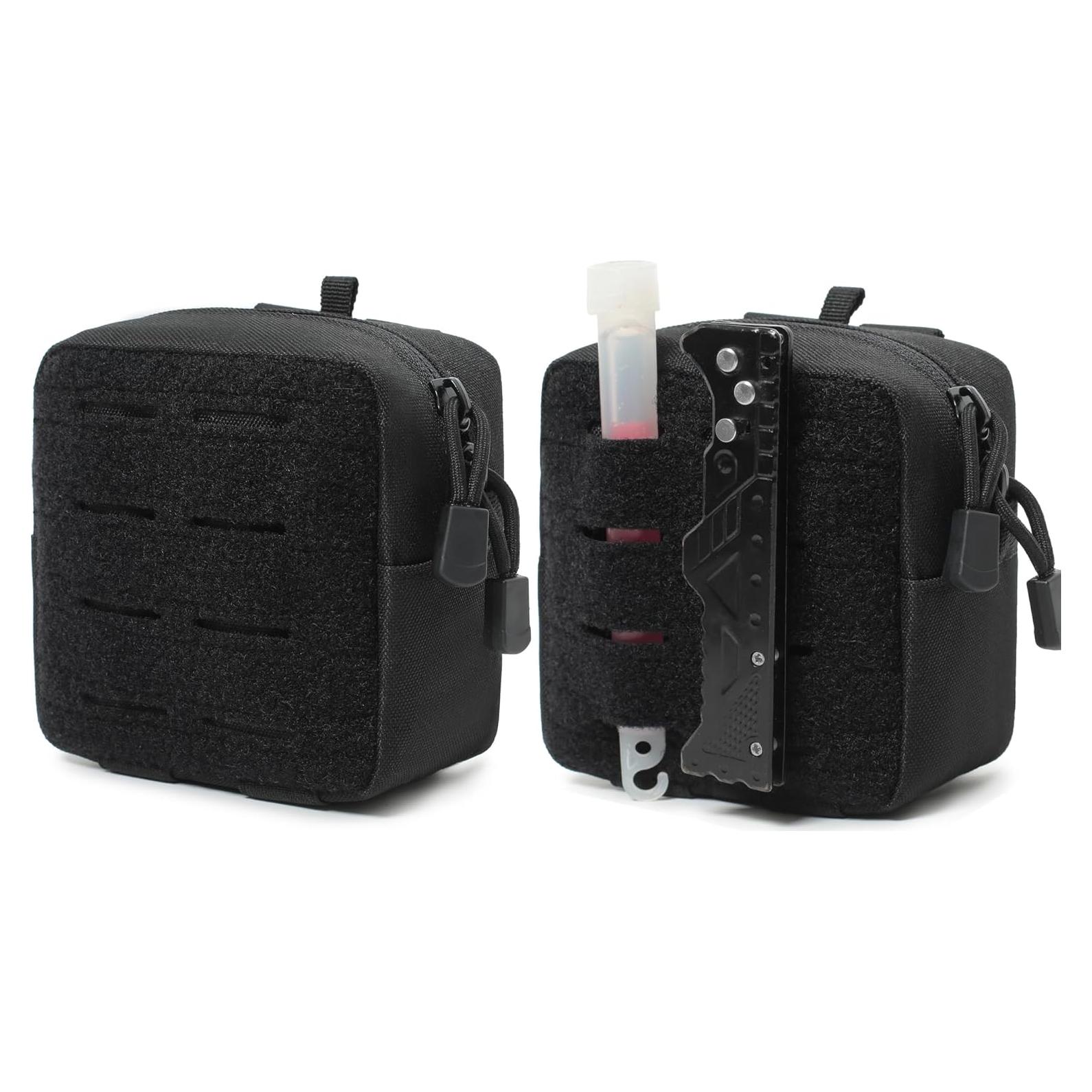 Paquete de 2 Bolsas Tácticas Molle Katadem 11.43x6.35cm