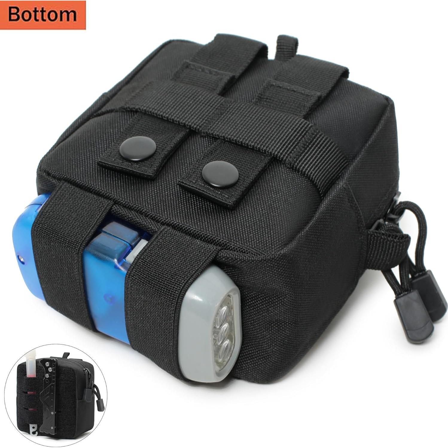 Paquete de 2 Bolsas Tácticas Molle Katadem 11.43x6.35cm