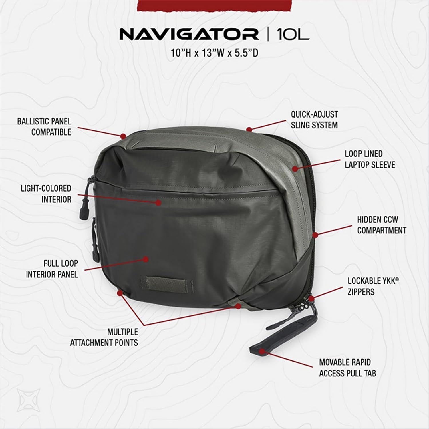 Bolsa de Bandolera Táctica Vertx Navigator 10L Azul Real