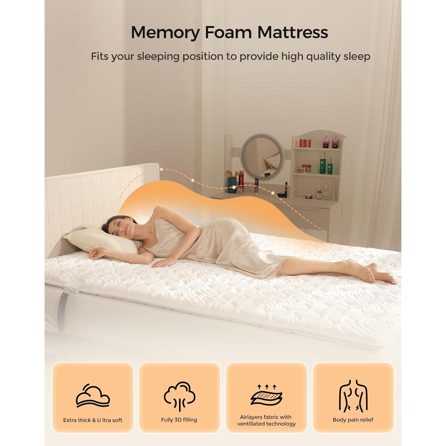 Cubierta de Colchón RISSATE Reina con Calefacción y Enfriamiento