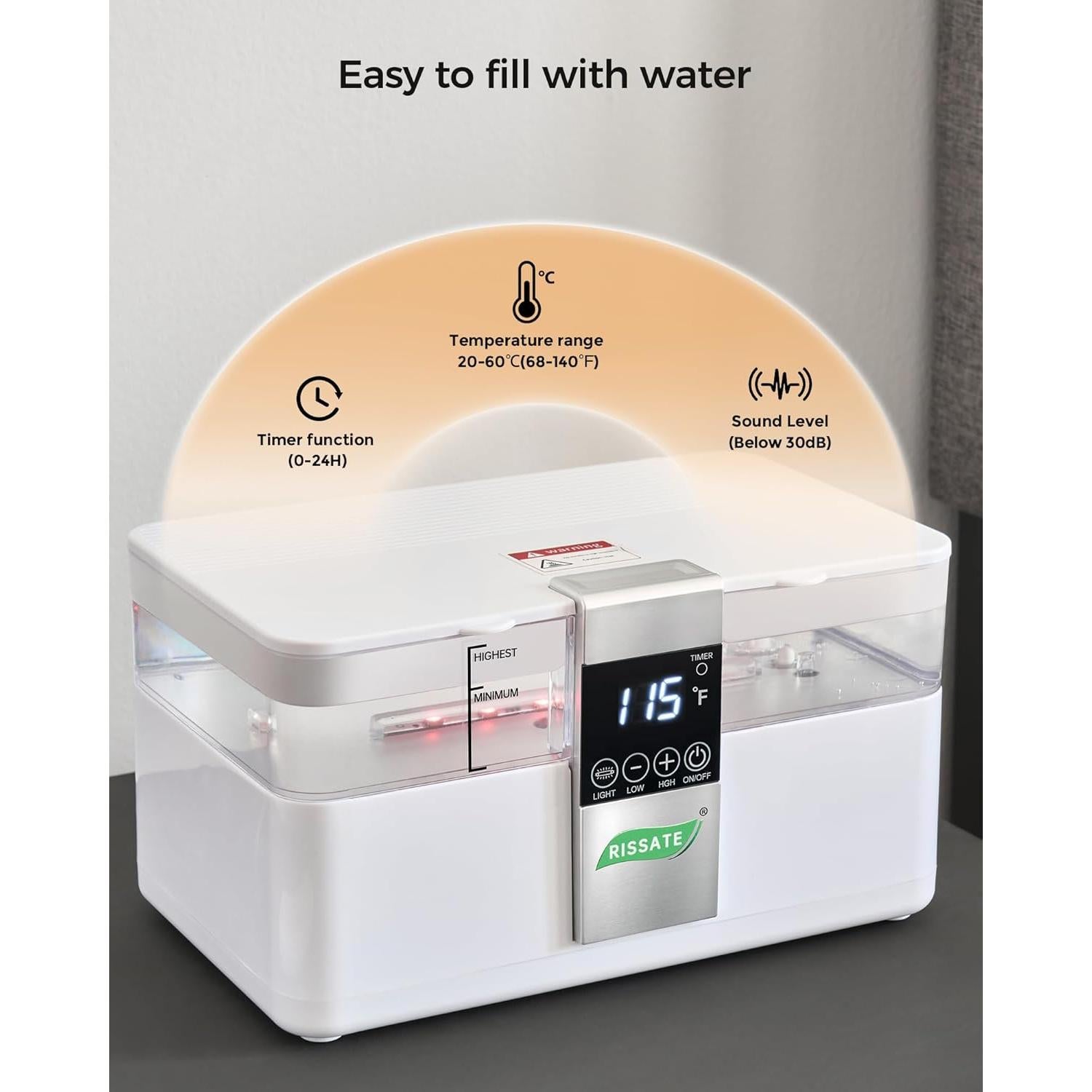 Cubierta de Colchón RISSATE Reina con Calefacción y Enfriamiento