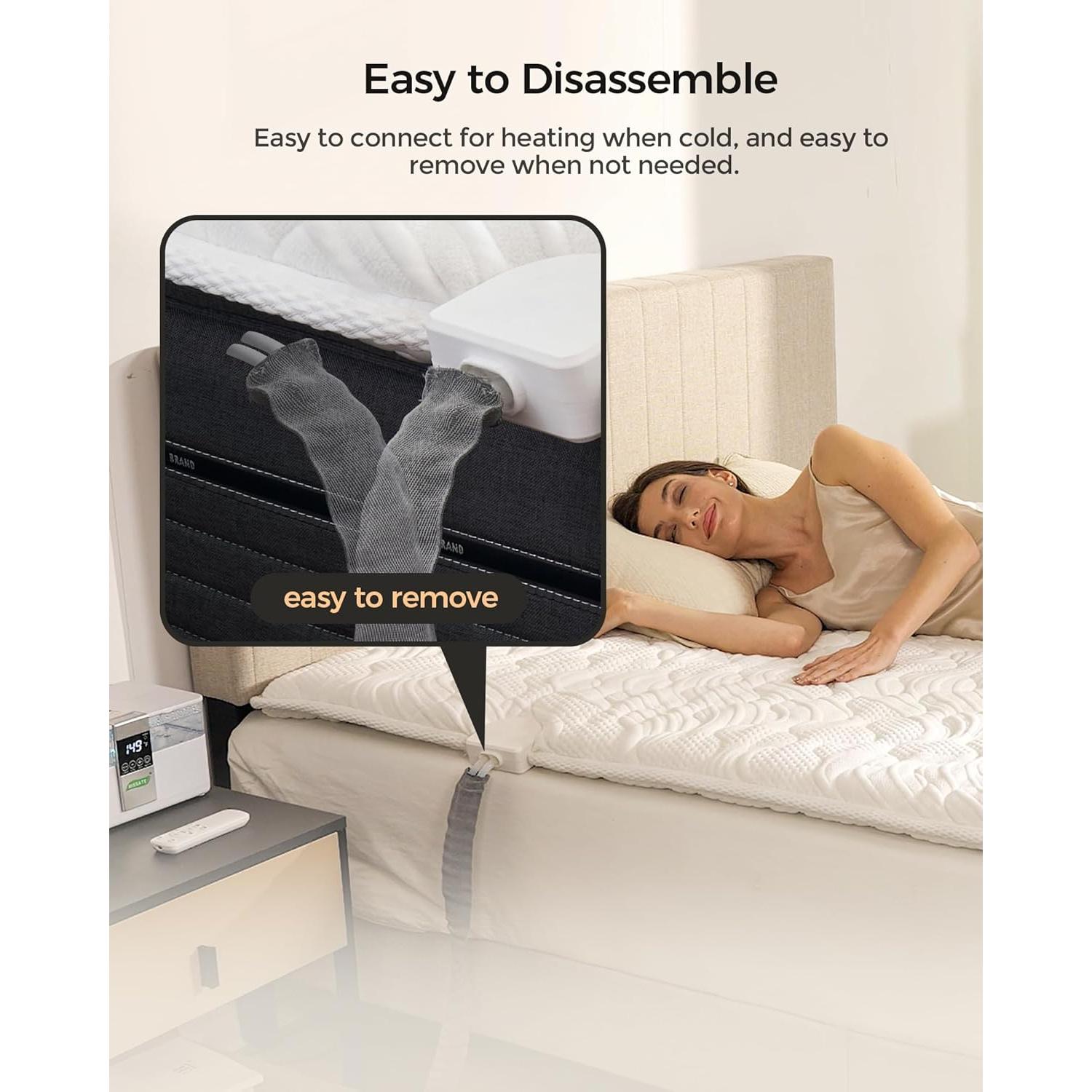 Cubierta de Colchón RISSATE Reina con Calefacción y Enfriamiento