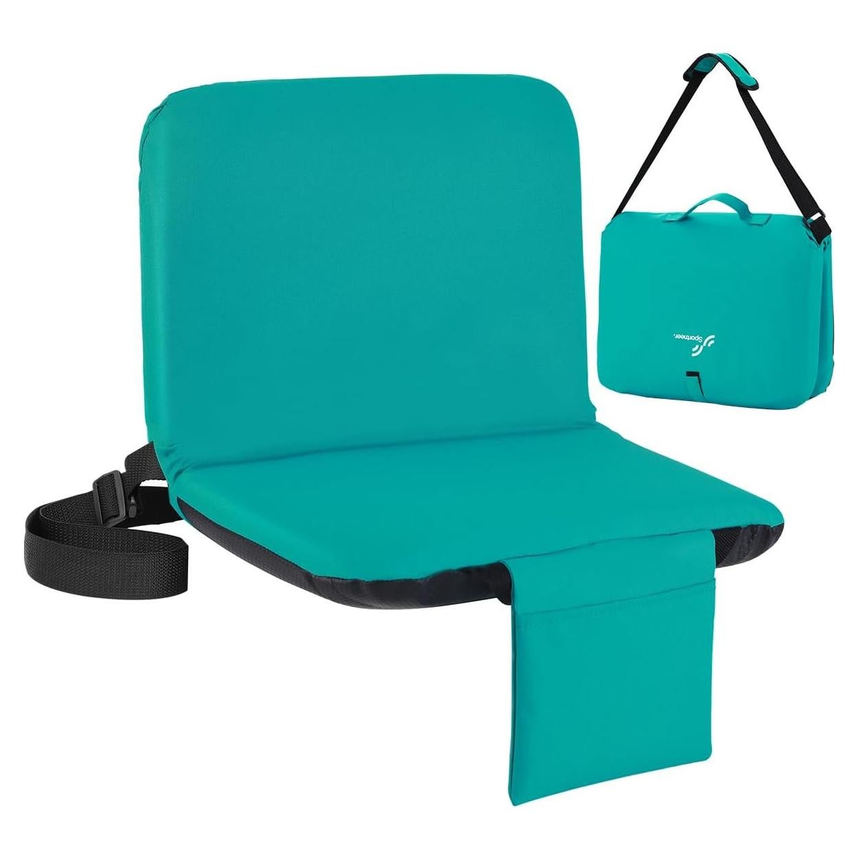 Asiento de Estadio Sportneer Plegable con Respaldo y Cojín