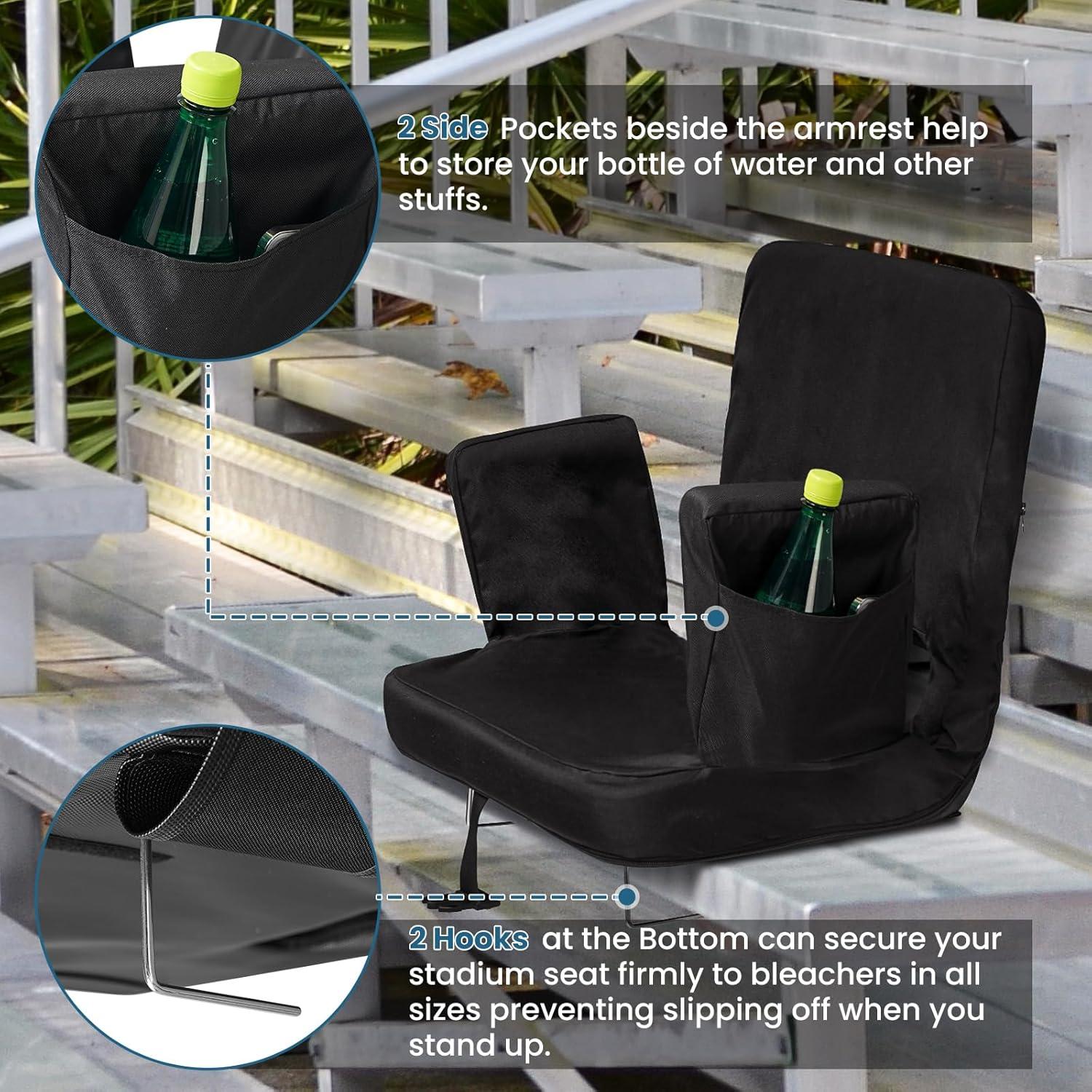 Asiento de Estadio TOPSKY XY-CR-693 Extra Ancho Negro