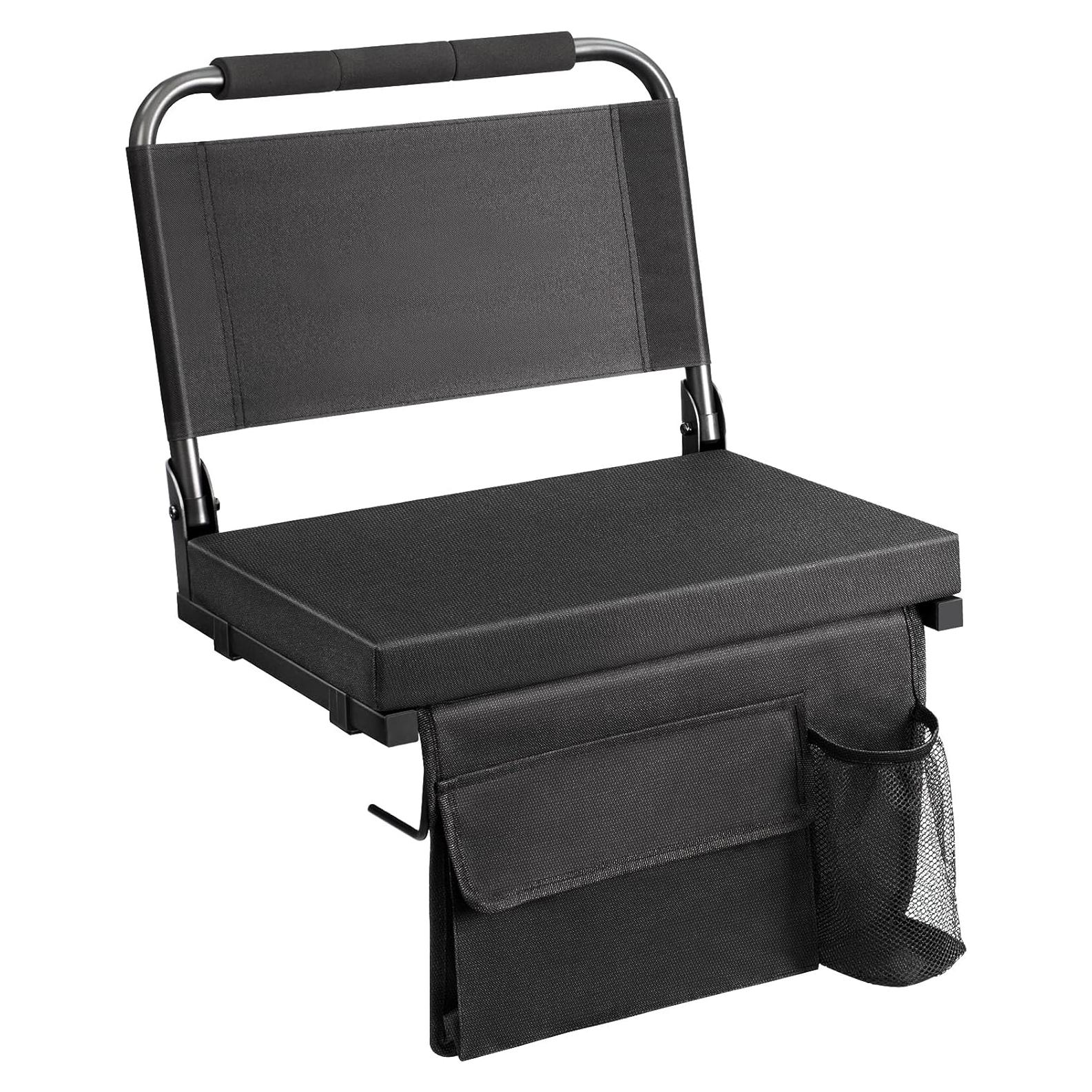 Silla de Estadio Portátil Maeytau MY-BleST-BLK con Respaldo