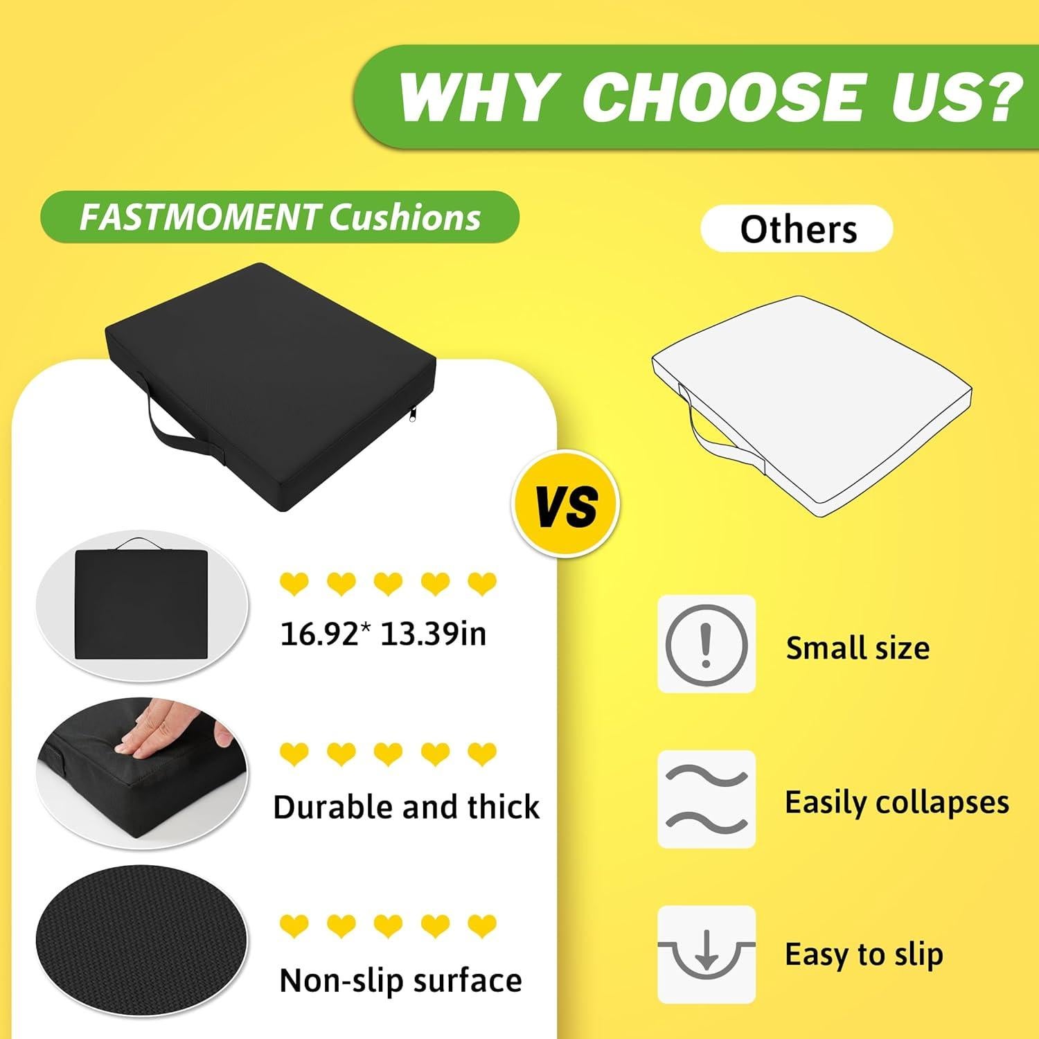 Cojines para Asientos de Estadio FASTMOMENT 2 Pcs Impermeables