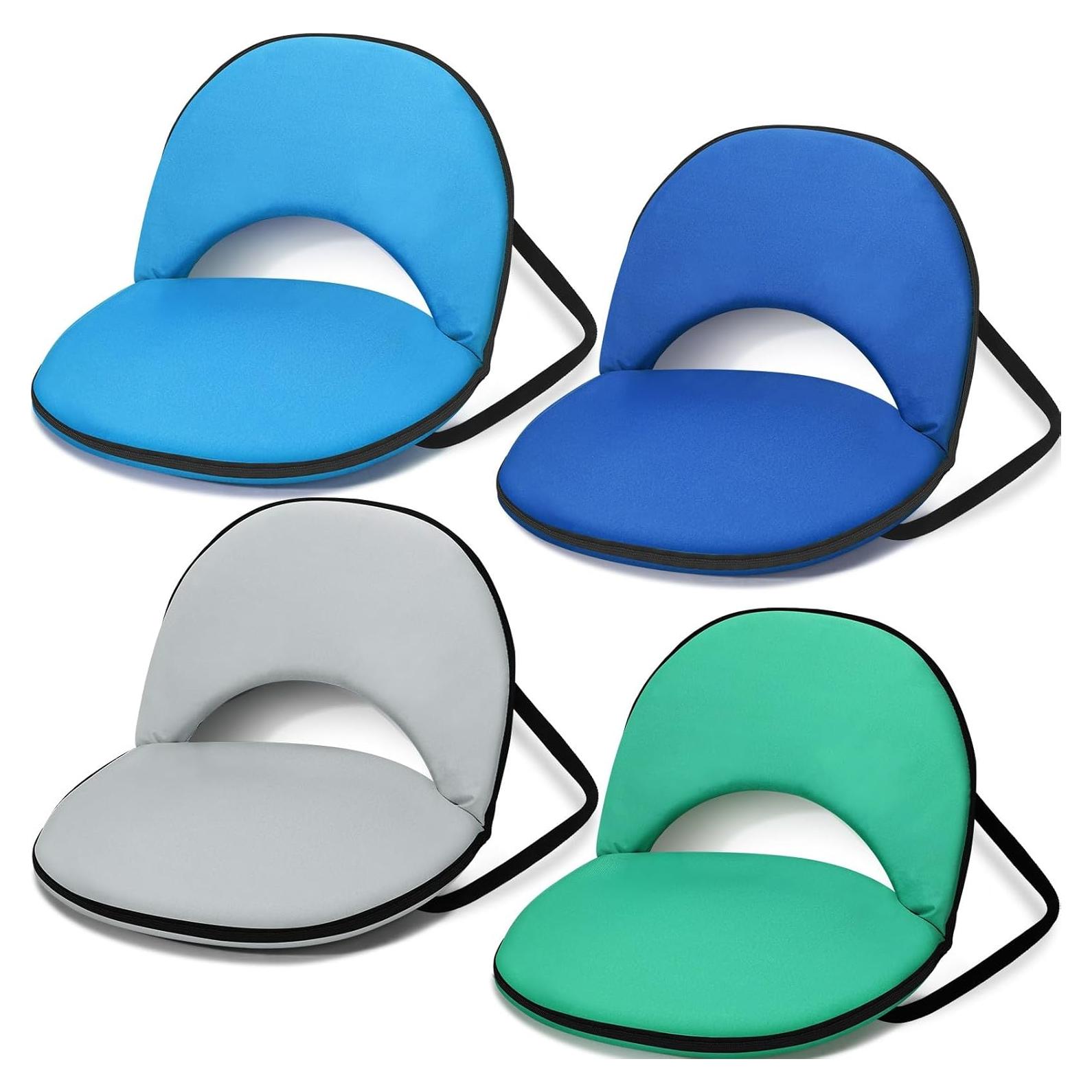 Asientos de Estadio Plegables Maitys 4 Pcs con Respaldo 29.5x21.7cm