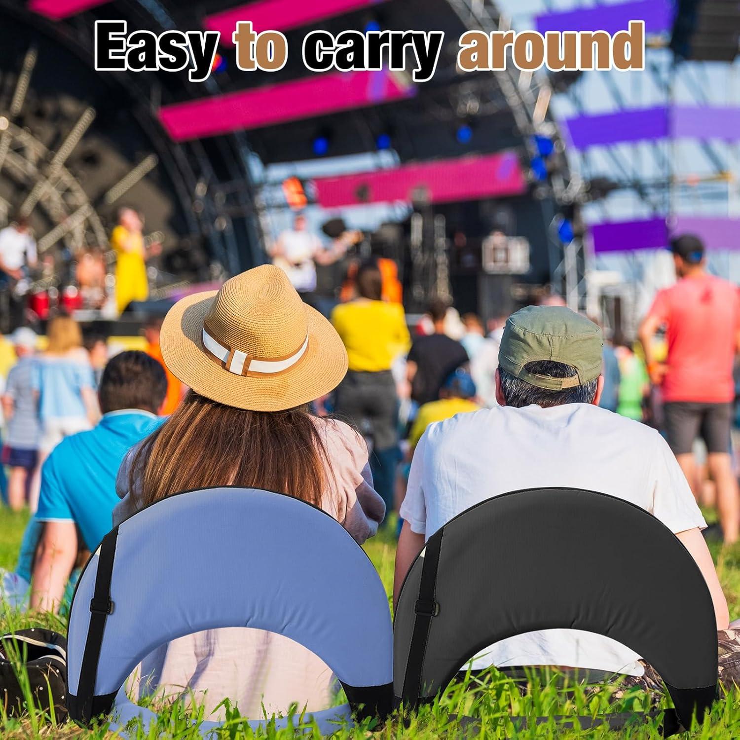 Sillas de Graderías Reclinables Cinnvoice - 2 Pcs Plegables