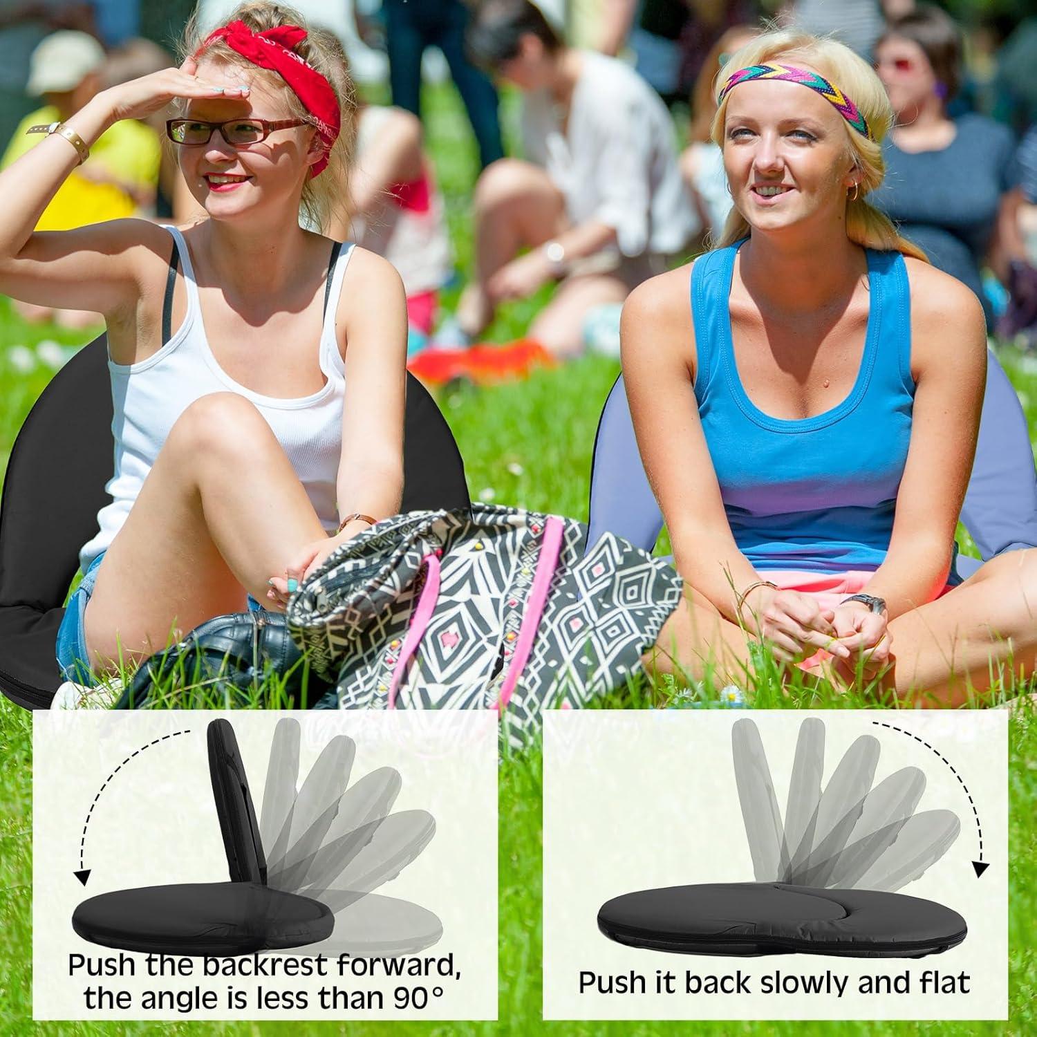 Sillas de Graderías Reclinables Cinnvoice - 2 Pcs Plegables